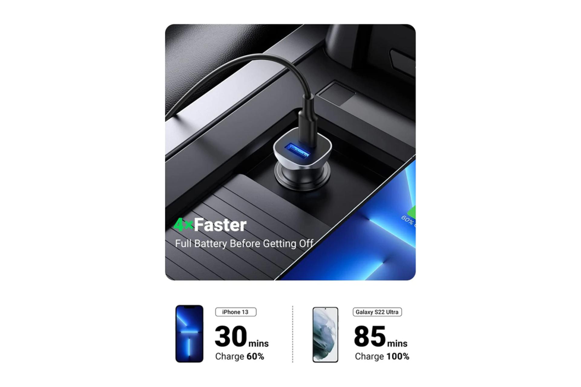 نمای داخل ماشین شارژر فندکی یوگرین مدل-CD130-40858