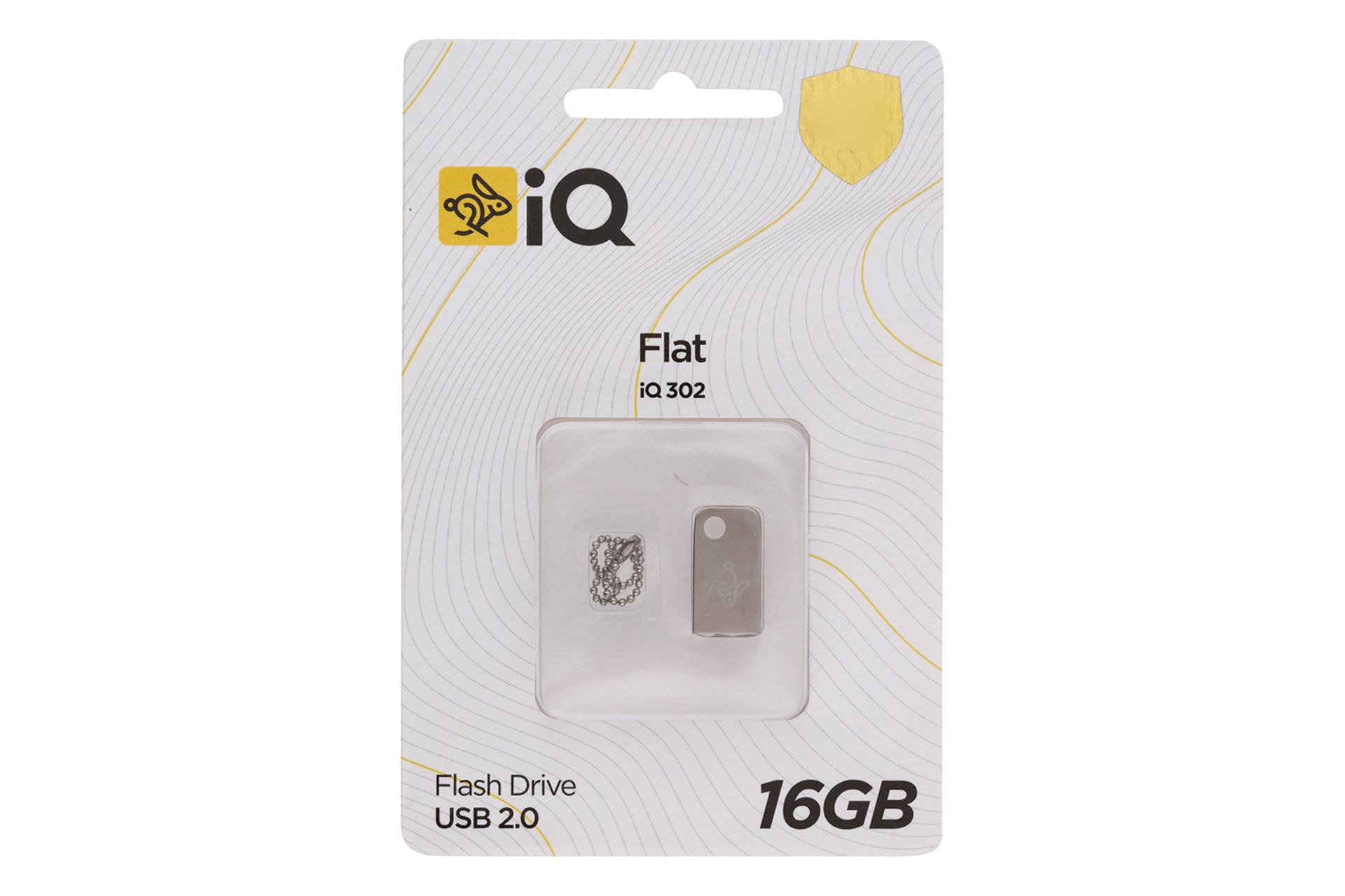 جعبه فلش مموری آی کیو iQ Flat iQ302 16GB USB 2.0