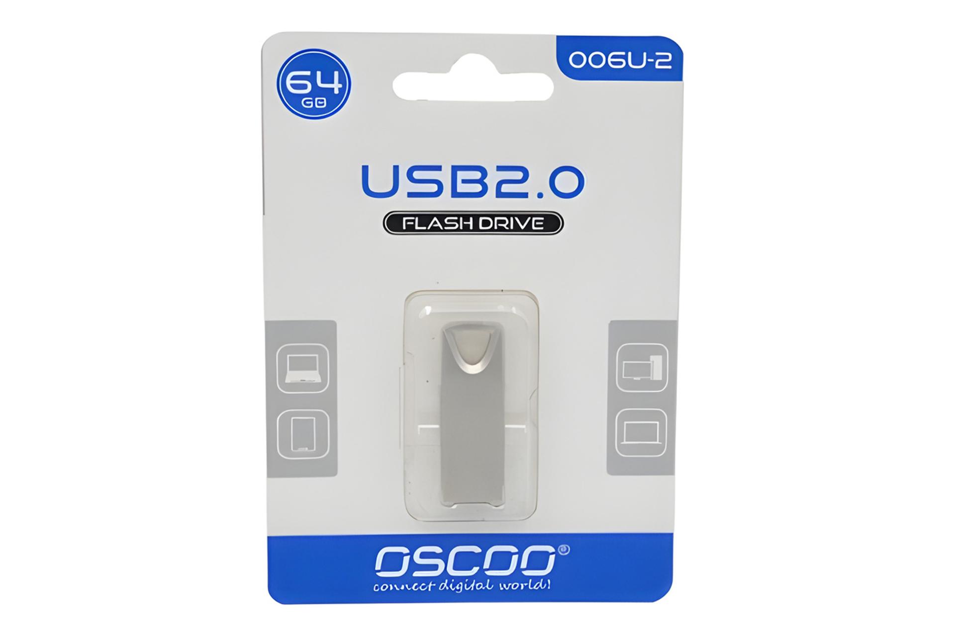 جعبه فلش مموری اسکو OSCOO 006U-2 64GB USB 2.0