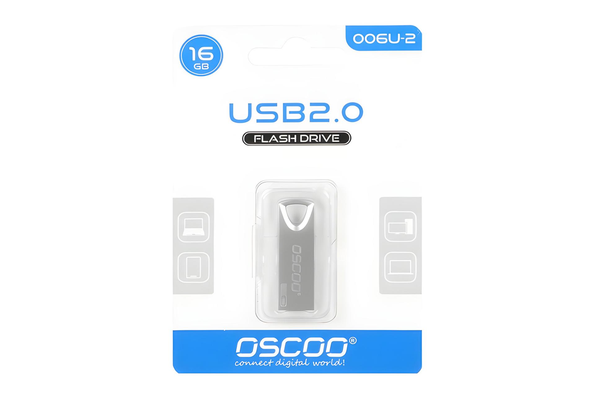 جعبه فلش مموری اسکو OSCOO 006U-2 16GB USB 2.0