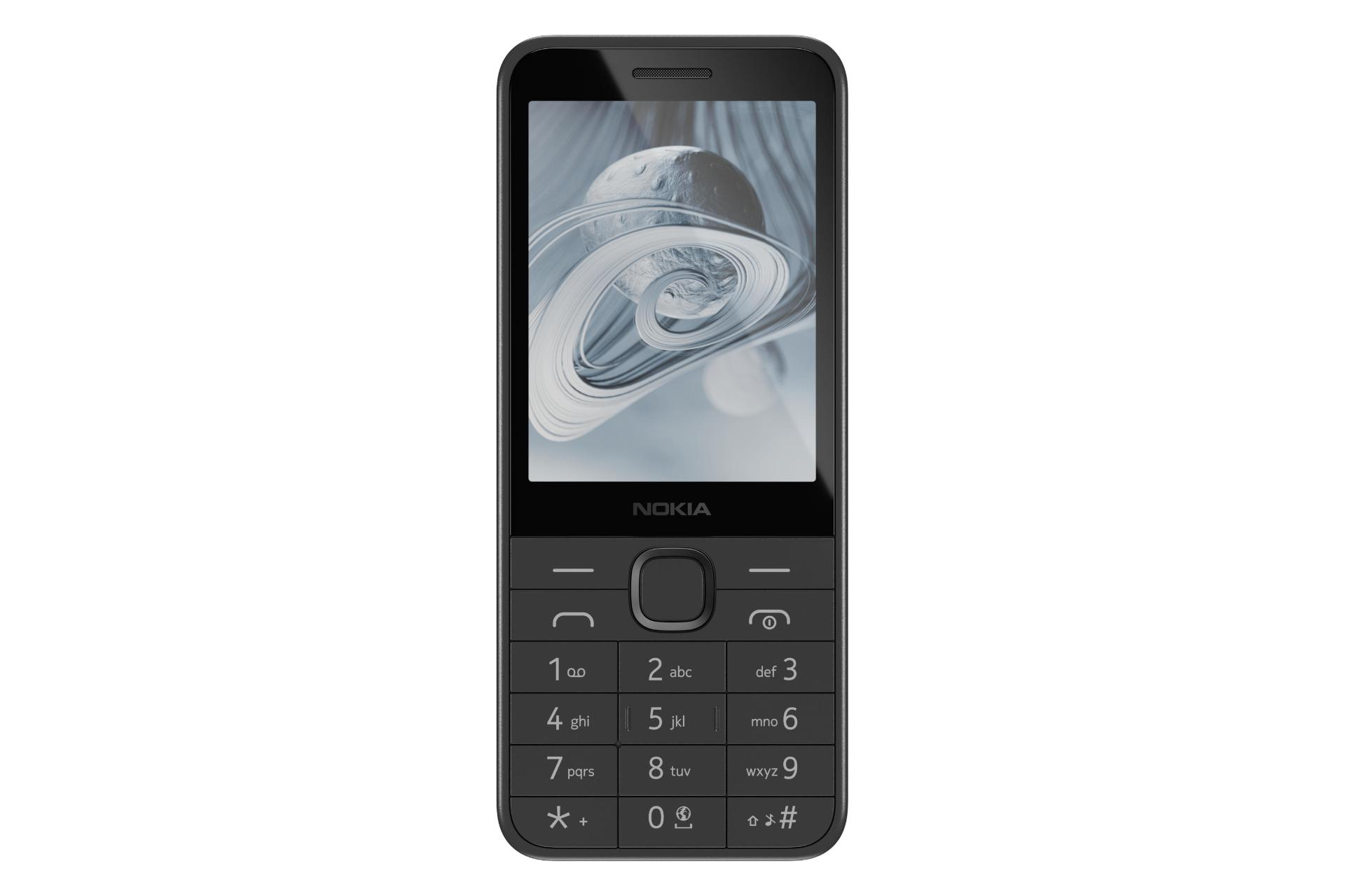 پنل جلو و صفحه کلید گوشی موبایل نوکیا 215 4G نسخه 2024 مشکی / Nokia 215 4G 2024