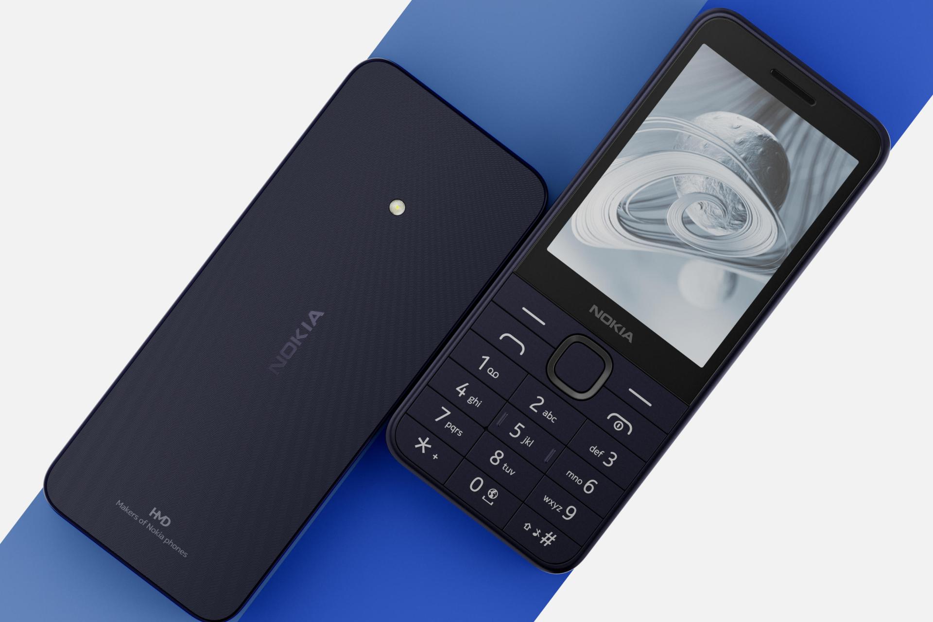پنل جلو و پشت گوشی موبایل نوکیا 215 4G نسخه 2024 سرمه ای تیره / Nokia 215 4G 2024