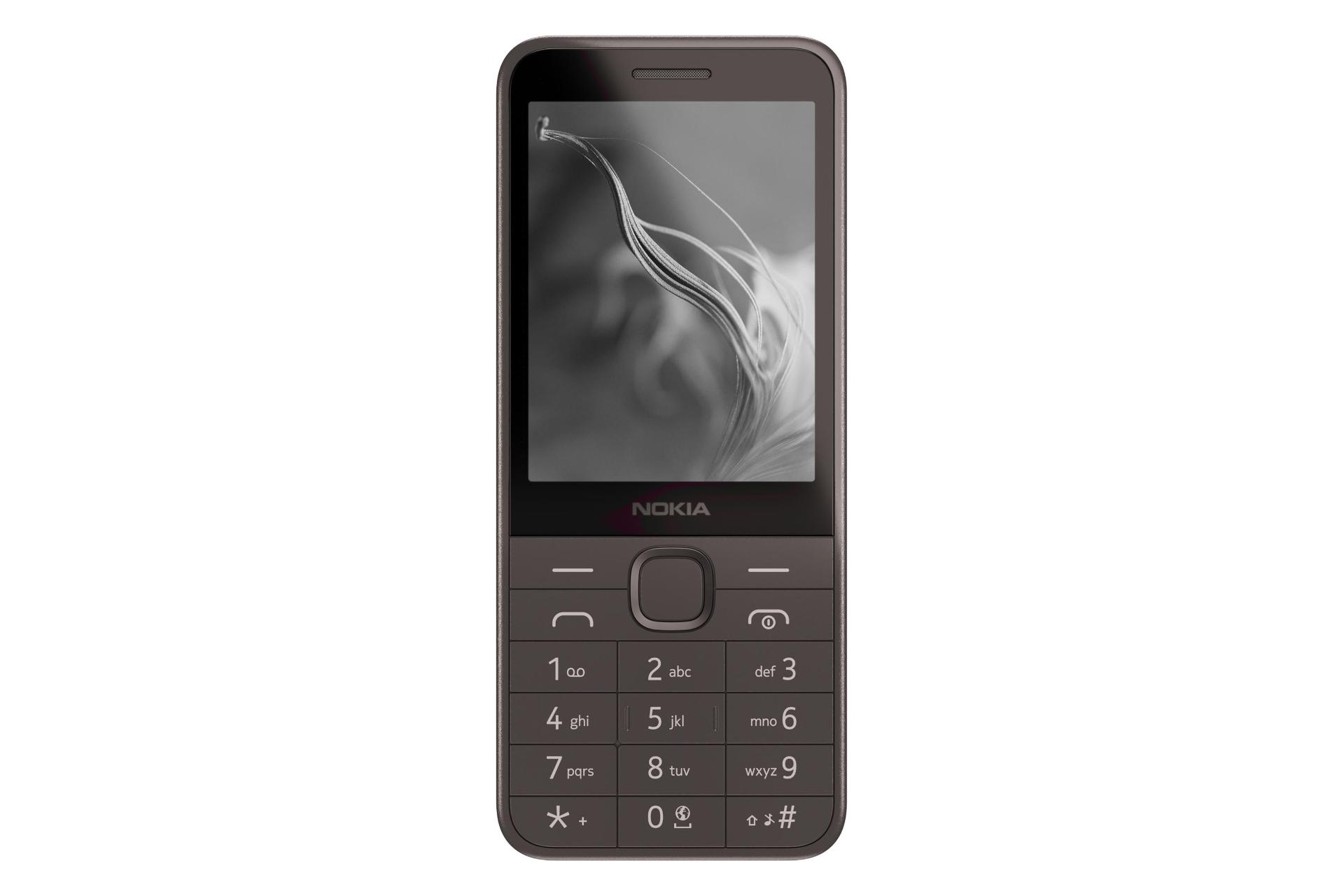 پنل جلو و صفحه کلید گوشی موبایل نوکیا 235 4G نسخه 2024 مشکی / Nokia 235 4G 2024