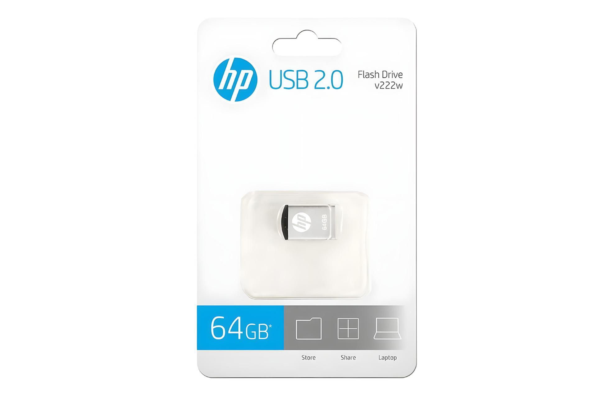 جعبه فلش مموری اچ پی HP v222w 64GB USB 2.0