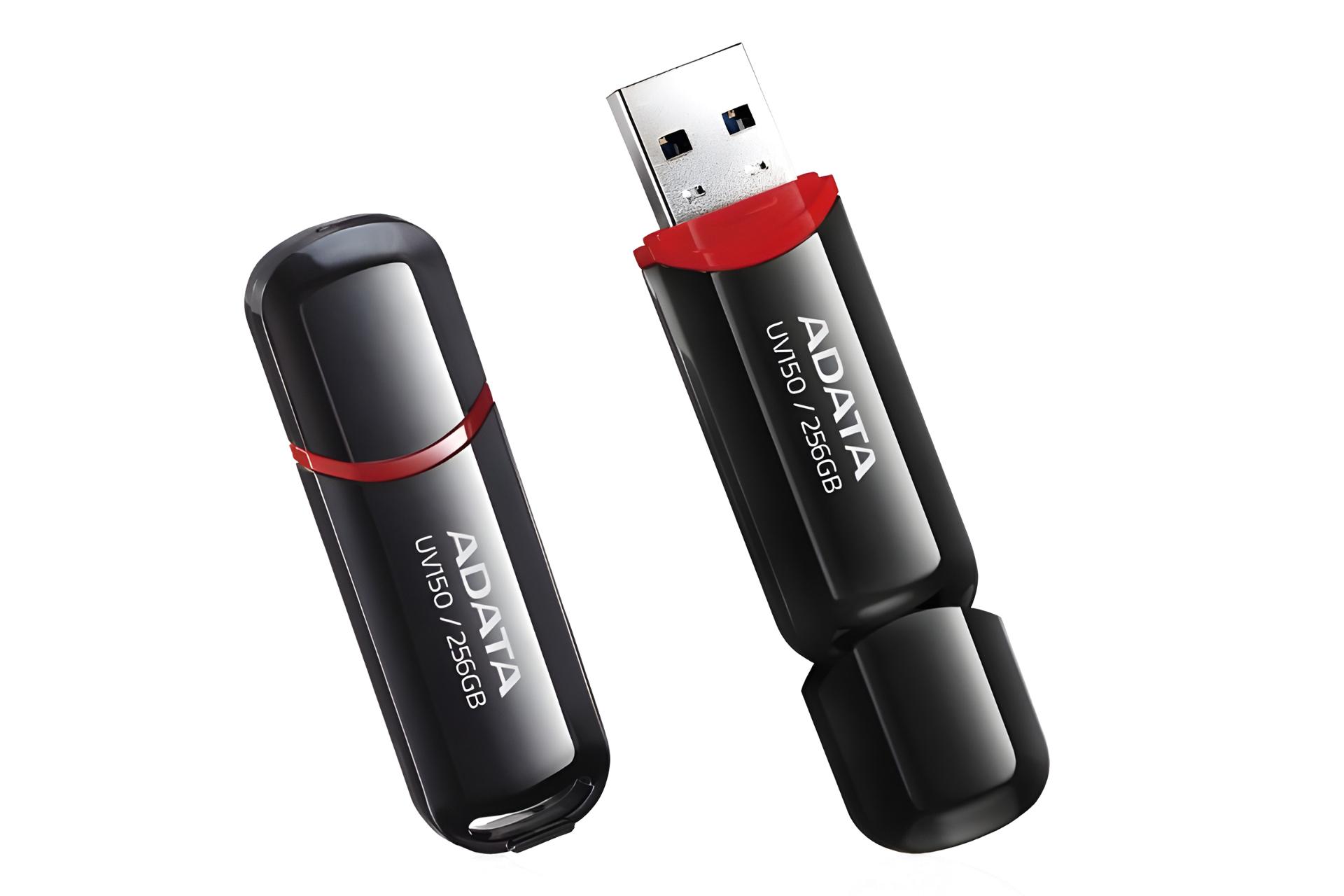 نمای کناری فلش مموری ای دیتا ADATA UV150 256GB USB 3.2