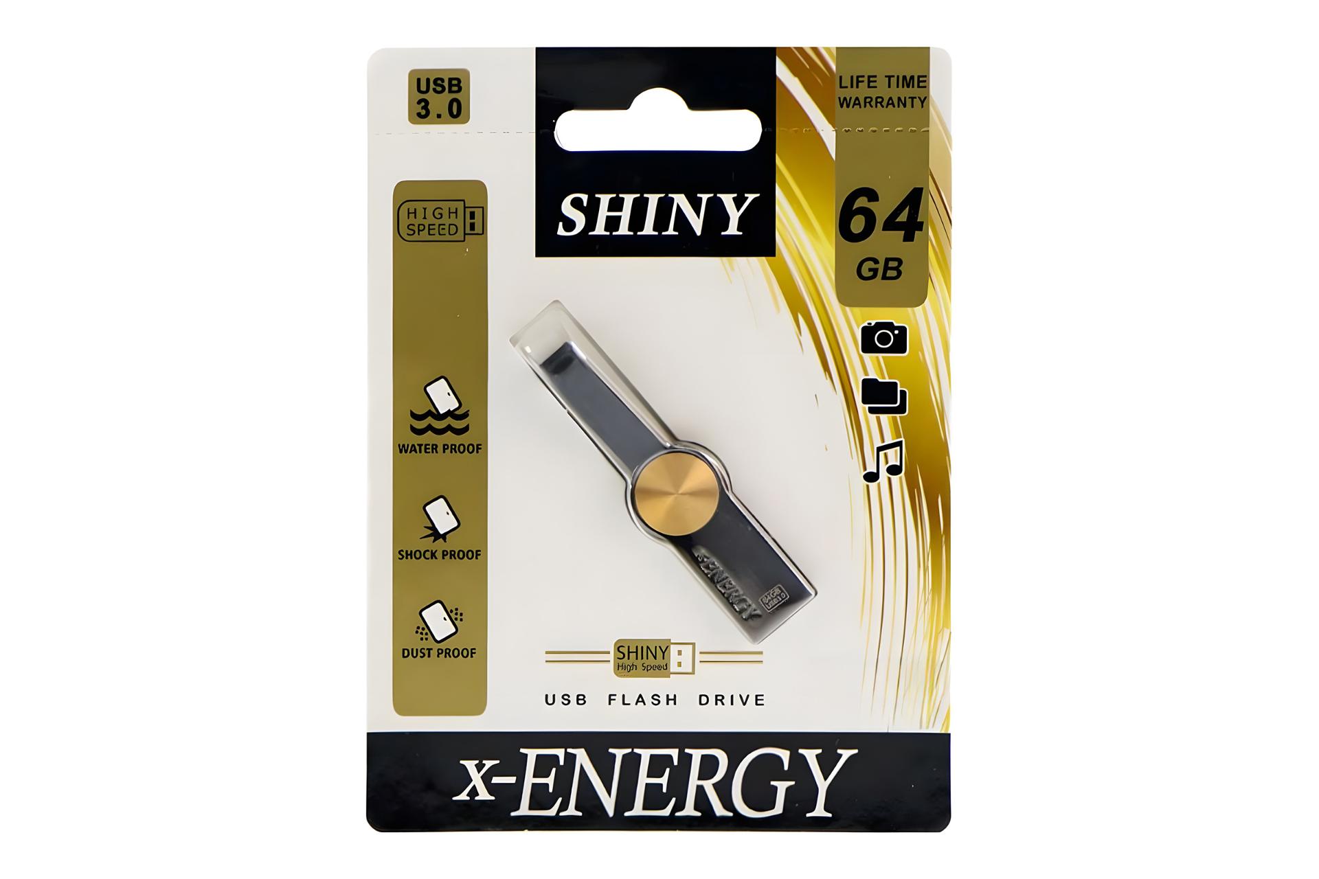 جعبه فلش مموری ایکس انرژی x-Energy SHINY 64GB USB 3.0