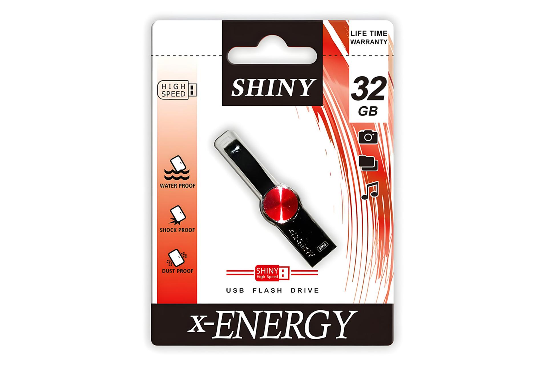 جعبه فلش مموری ایکس انرژی x-Energy SHINY 32GB USB 2.0