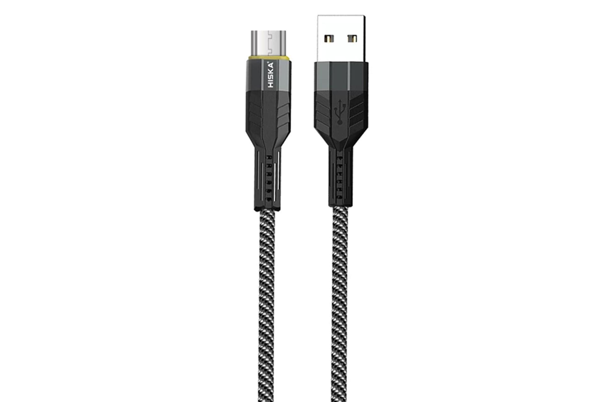 کابل شارژ USB هیسکا Type-A به Micro-USB مدل LX-305M با طول 2 متر