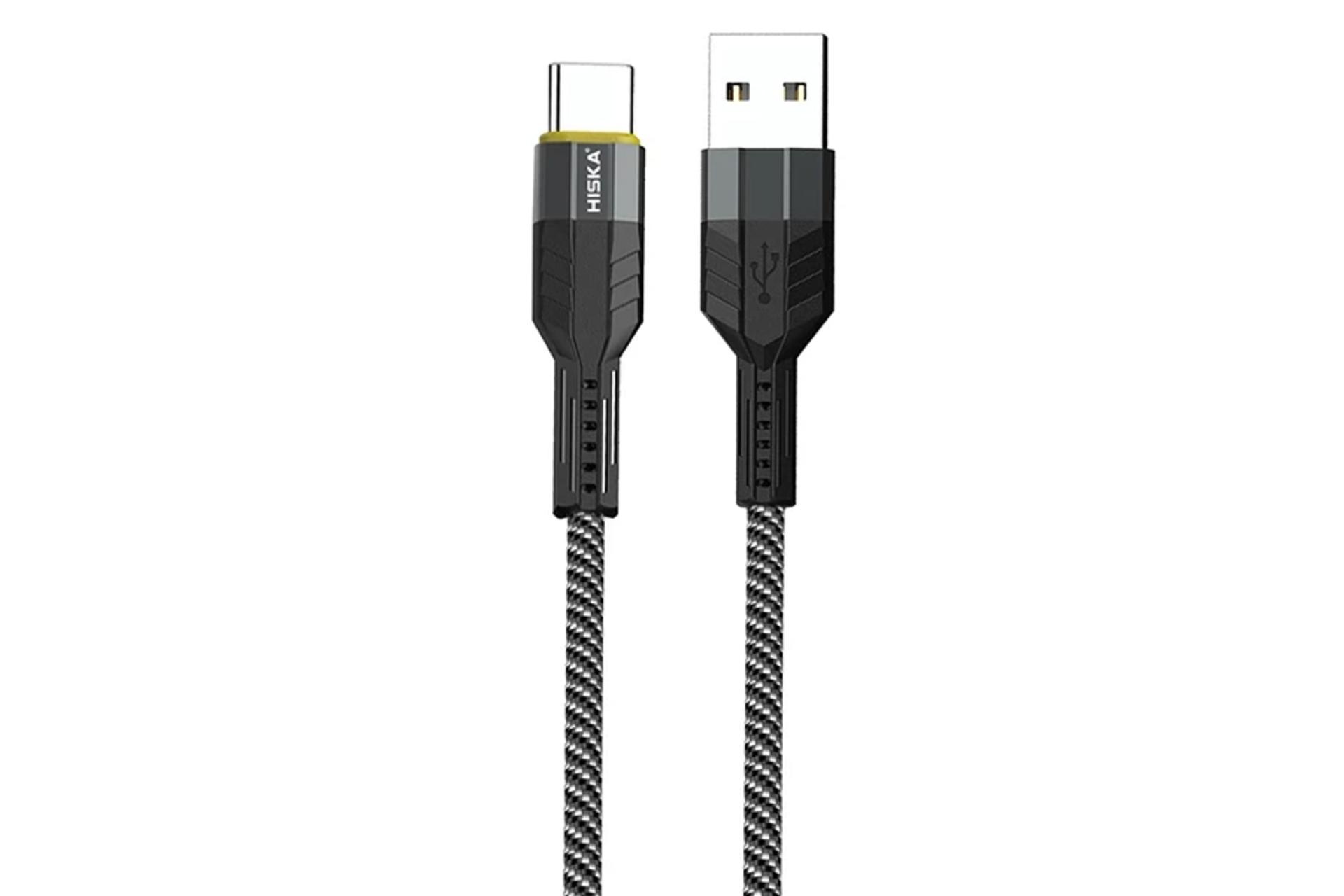 کابل شارژ USB هیسکا Type-A به Type-C مدل LX-305C با طول 2 متر