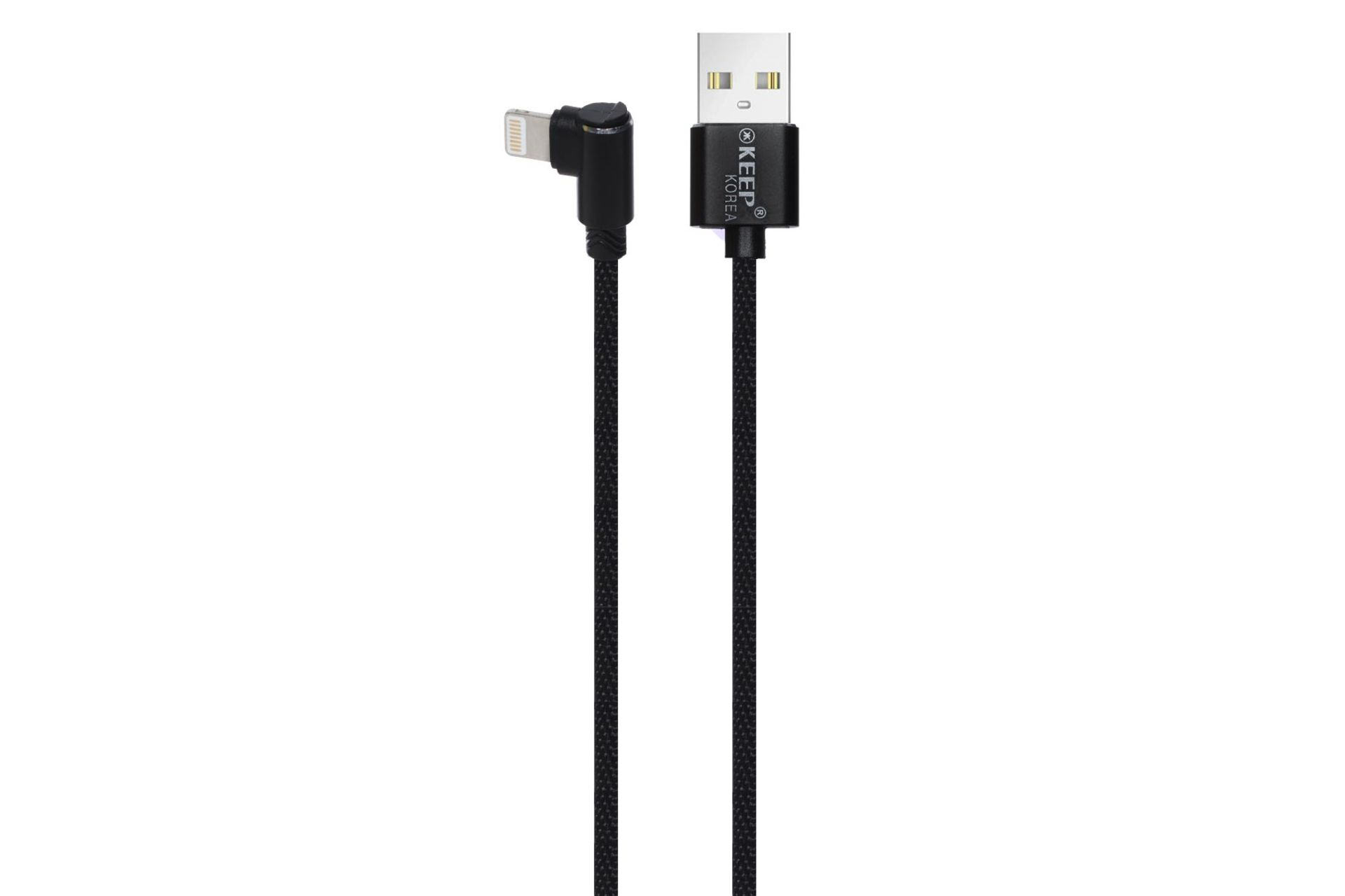 کابل شارژ USB کیپ Type-A به Lightning مدل KP04 با طول 1.2 متر