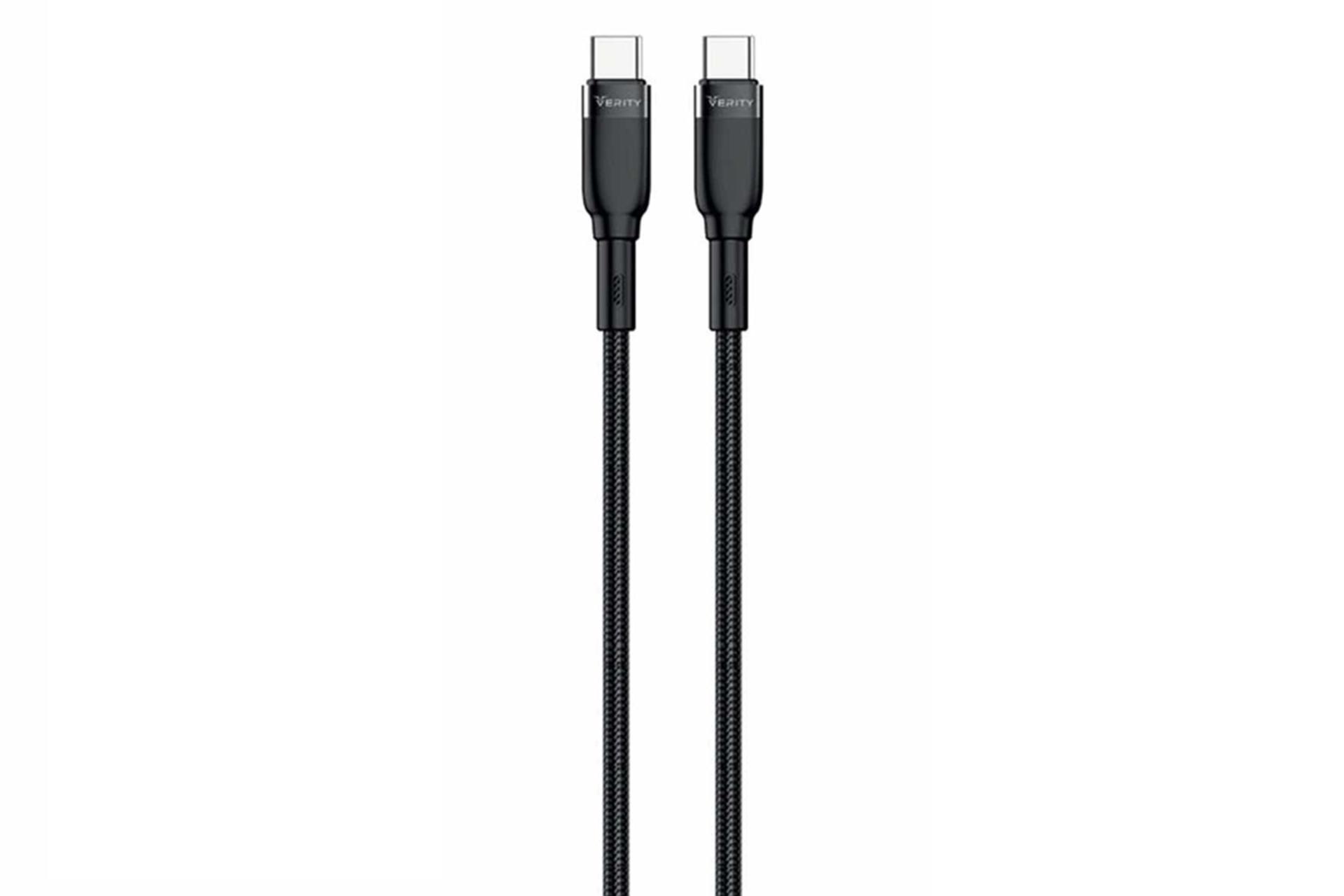 کابل شارژ USB وریتی Type-C به Type-C مدل CB 3154 با طول 1 متر