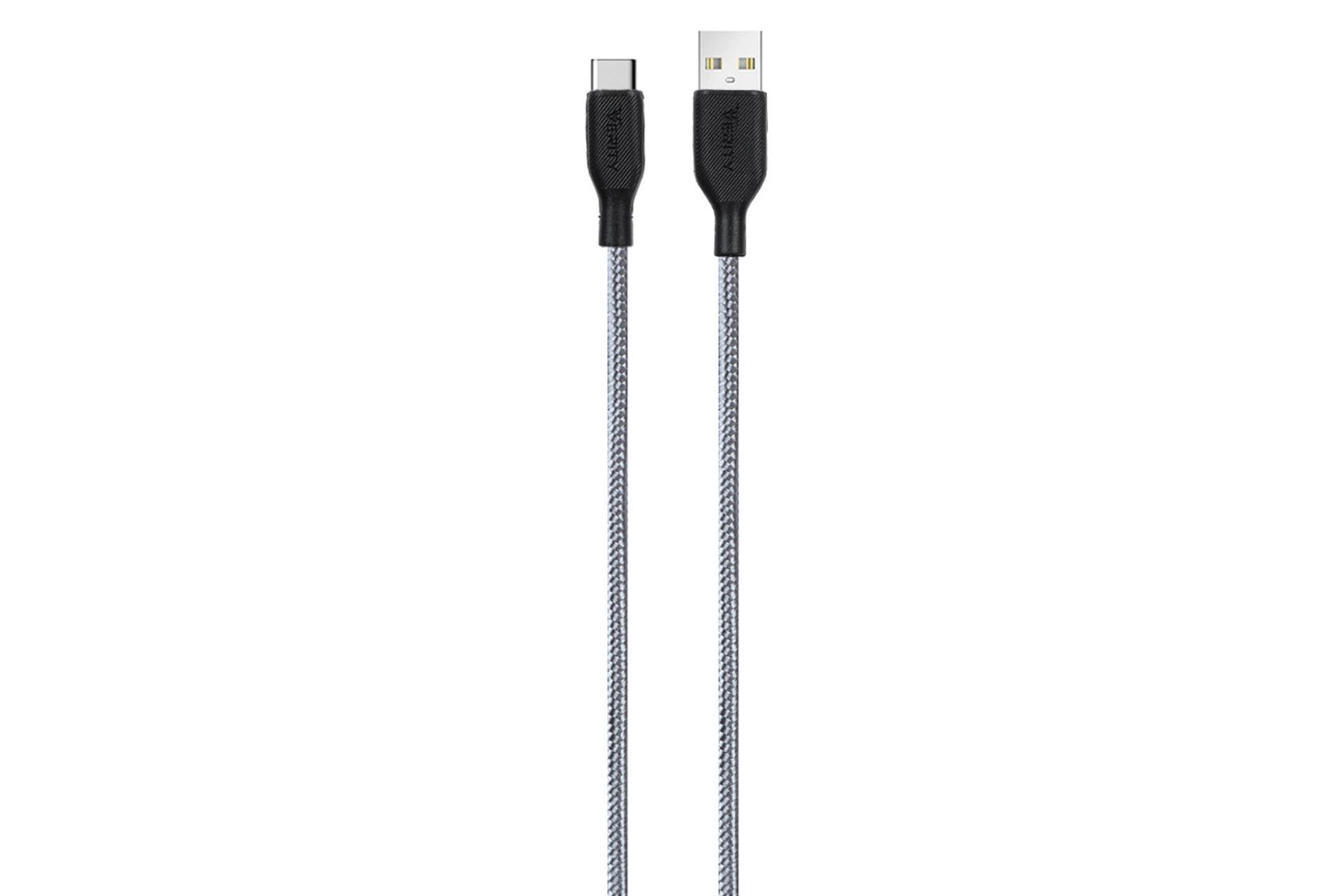 کابل شارژ USB وریتی Type-A به Type-C مدل CB 3148 T-G با طول 1 متر