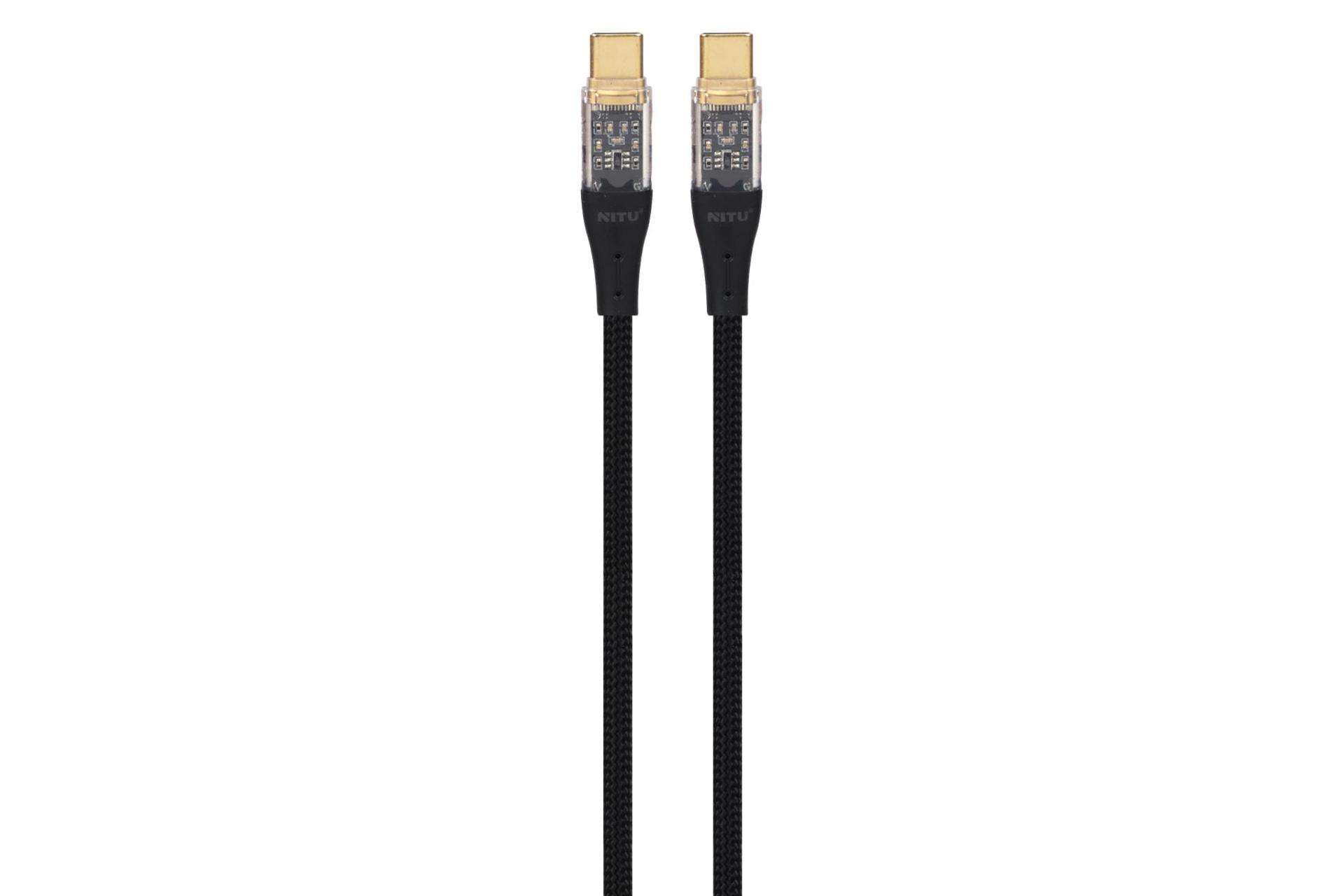 کابل شارژ USB نیتو Type-C به Type-C مدل NC303 با طول 1 متر