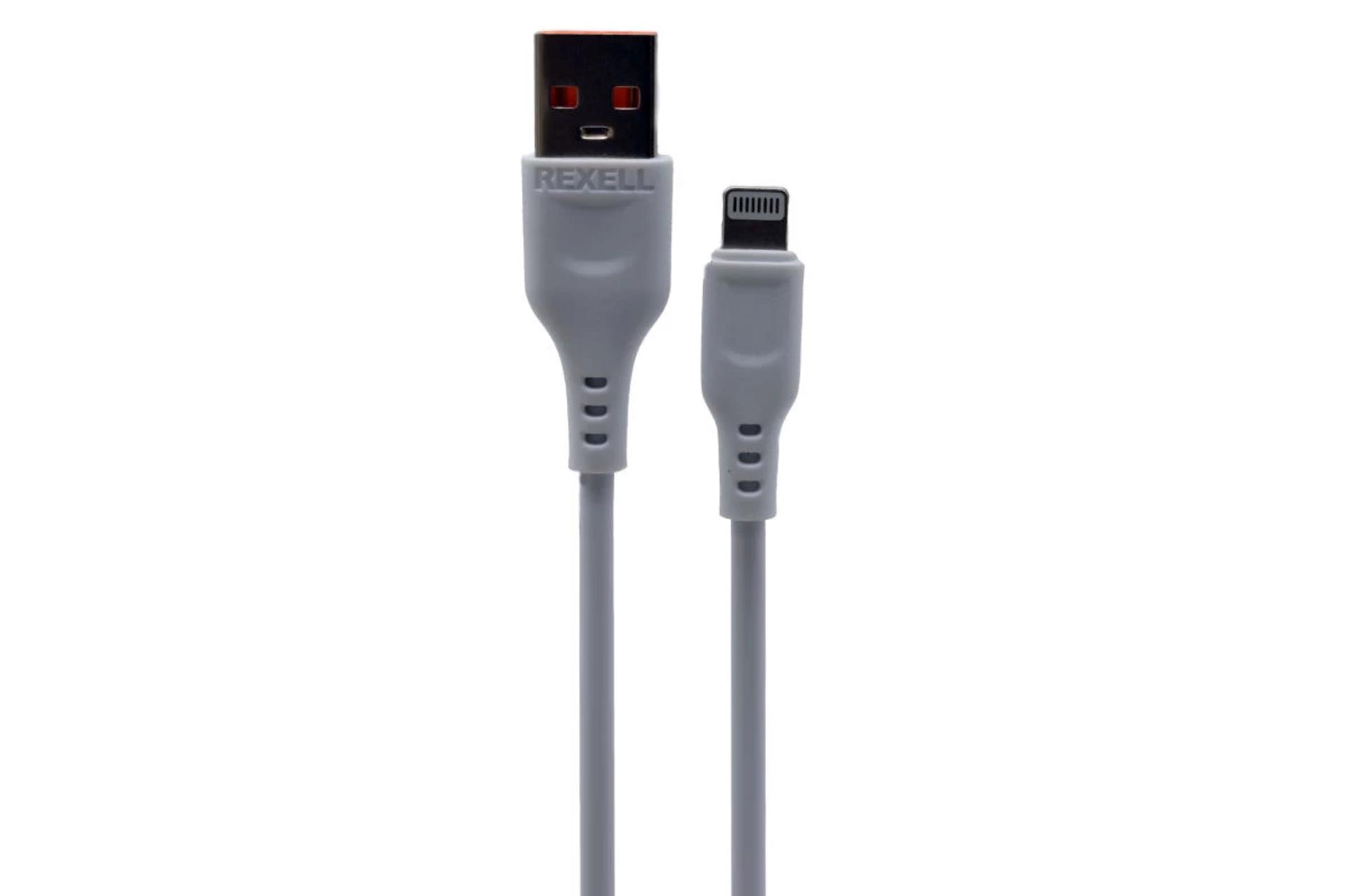 کابل شارژ USB رکسل Type-A به Lightning مدل Rc-01 با طول 1 متر