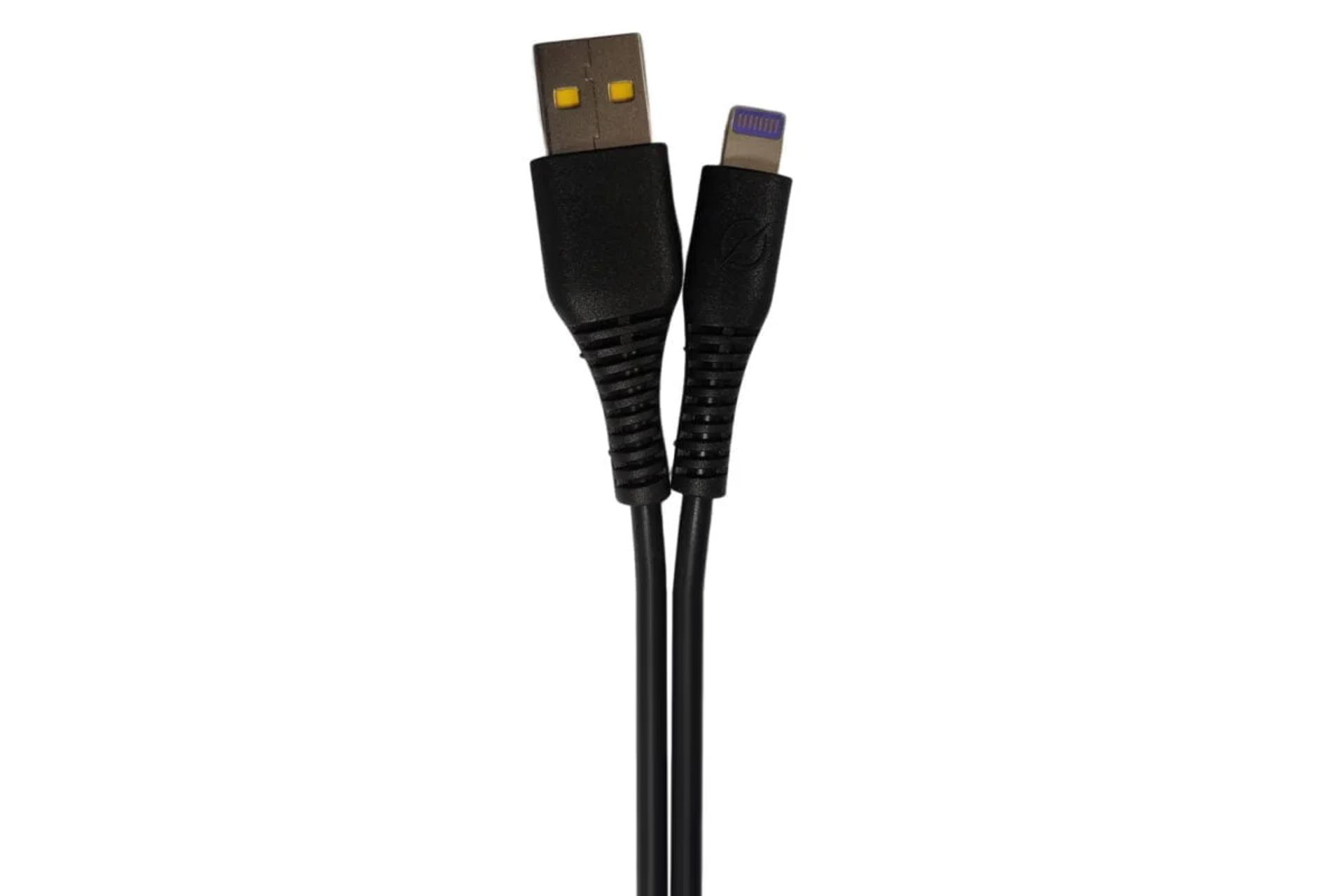 کانکتور و اتصال کابل شارژ USB ای تی لینک Type-A به Lightning مدل ETL 004 با طول 1 متر