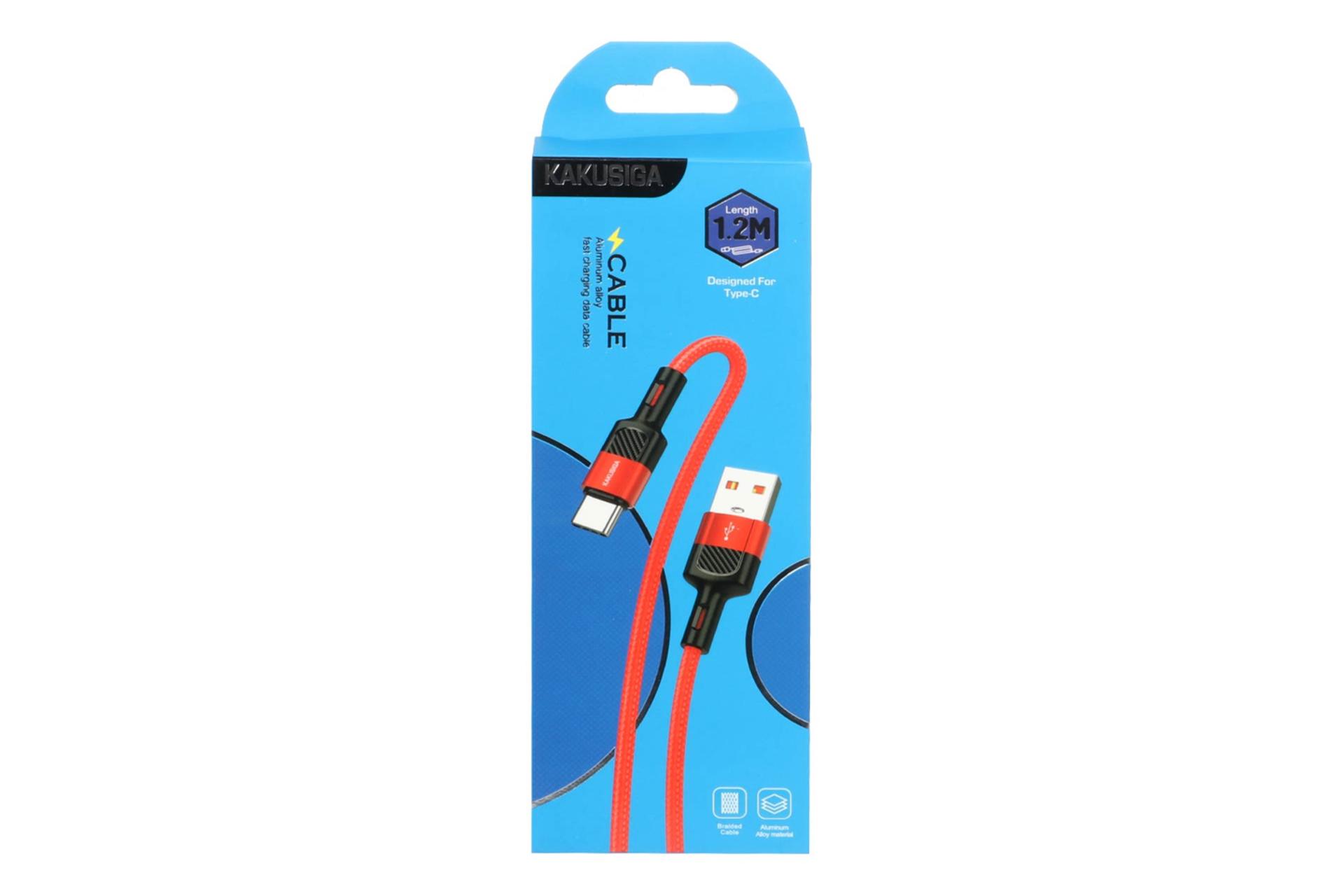 جعبه کابل شارژ USB کاکوسیگا Type-A به Type-C مدل KSC-458 با طول 1.2 متر