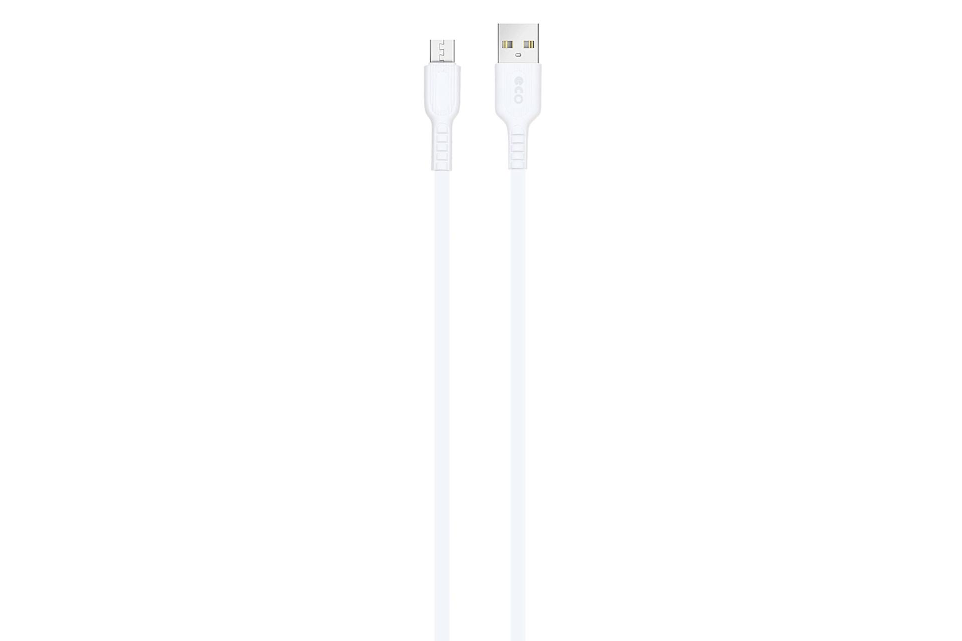کابل شارژ USB اکو Type-A به Micro-USB مدل A86 با طول 1 متر