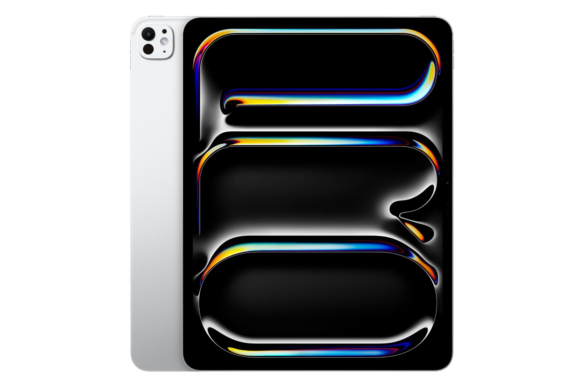 پنل جلو و پشت تبلت آیپد پرو 13 اپل نسخه 2024 نقره ای / Apple iPad Pro 13 2024