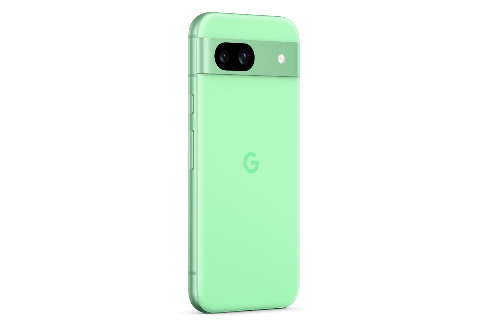 سمت چپ پنل پشت گوشی موبایل پیکسل 8a گوگل سبز روشن / Google Pixel 8a