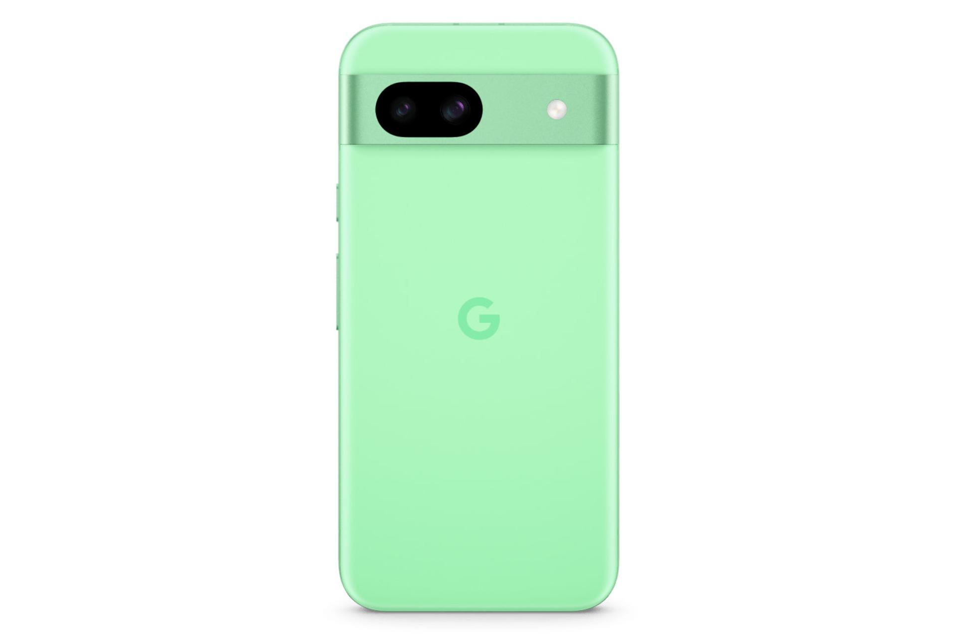 پنل پشت و چینش دوربین گوشی موبایل پیکسل 8a گوگل سبز روشن / Google Pixel 8a