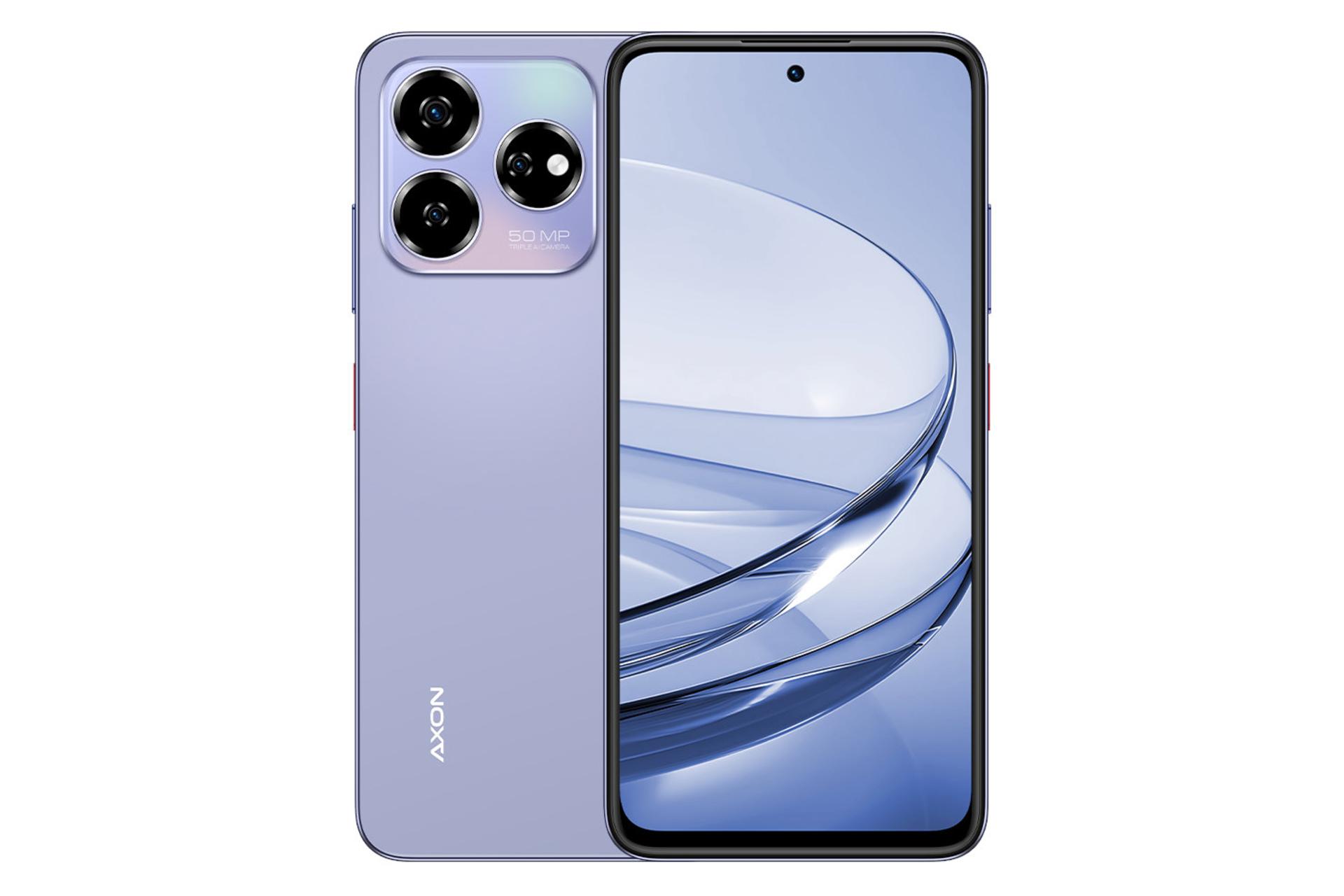 پنل جلو و پشت گوشی موبایل اکسون 60 زد تی ای بنفش / ZTE Axon 60