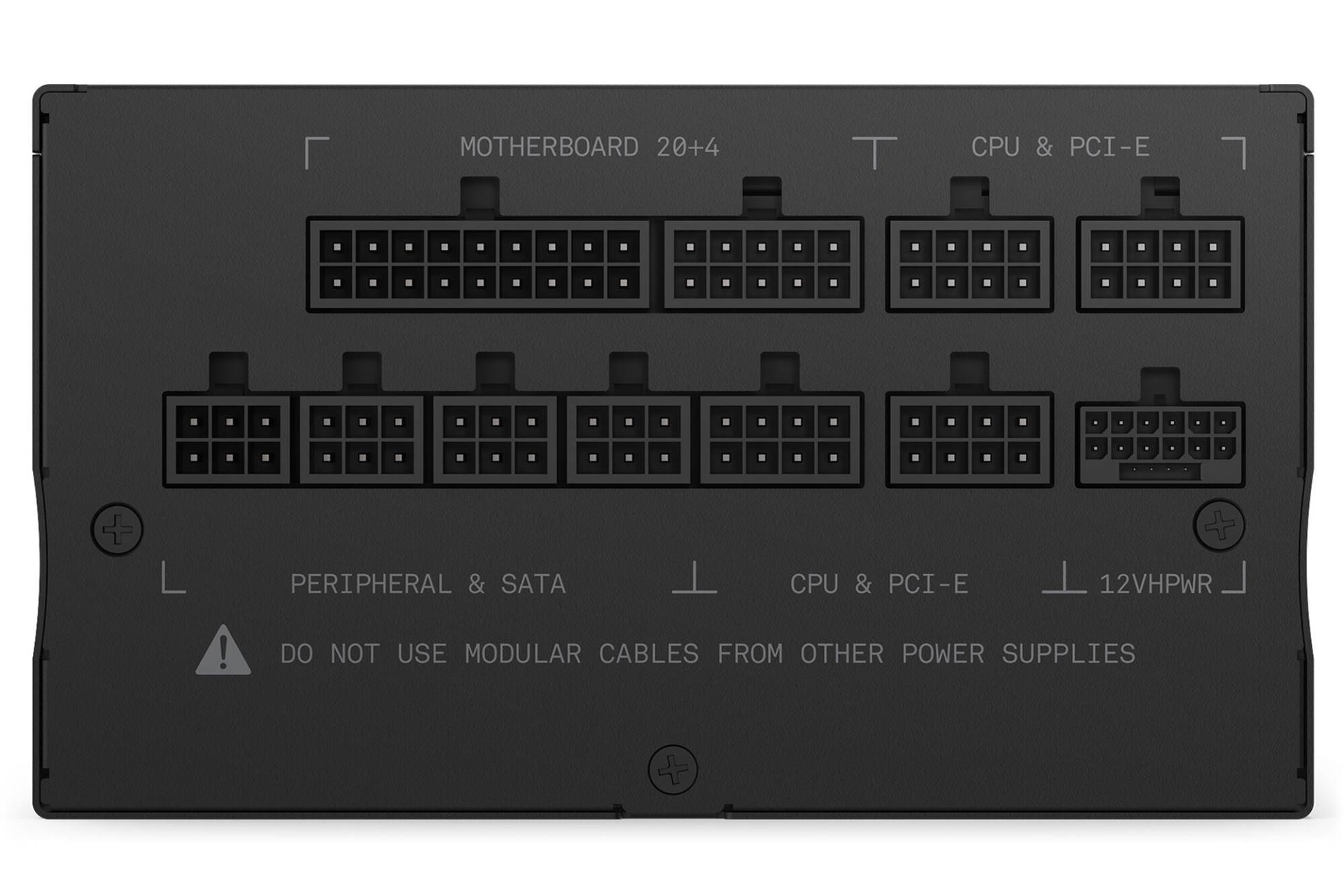 کانکتور و اتصال پاور کامپیوتر ان زی ایکس تی C1200 با توان 1200 وات