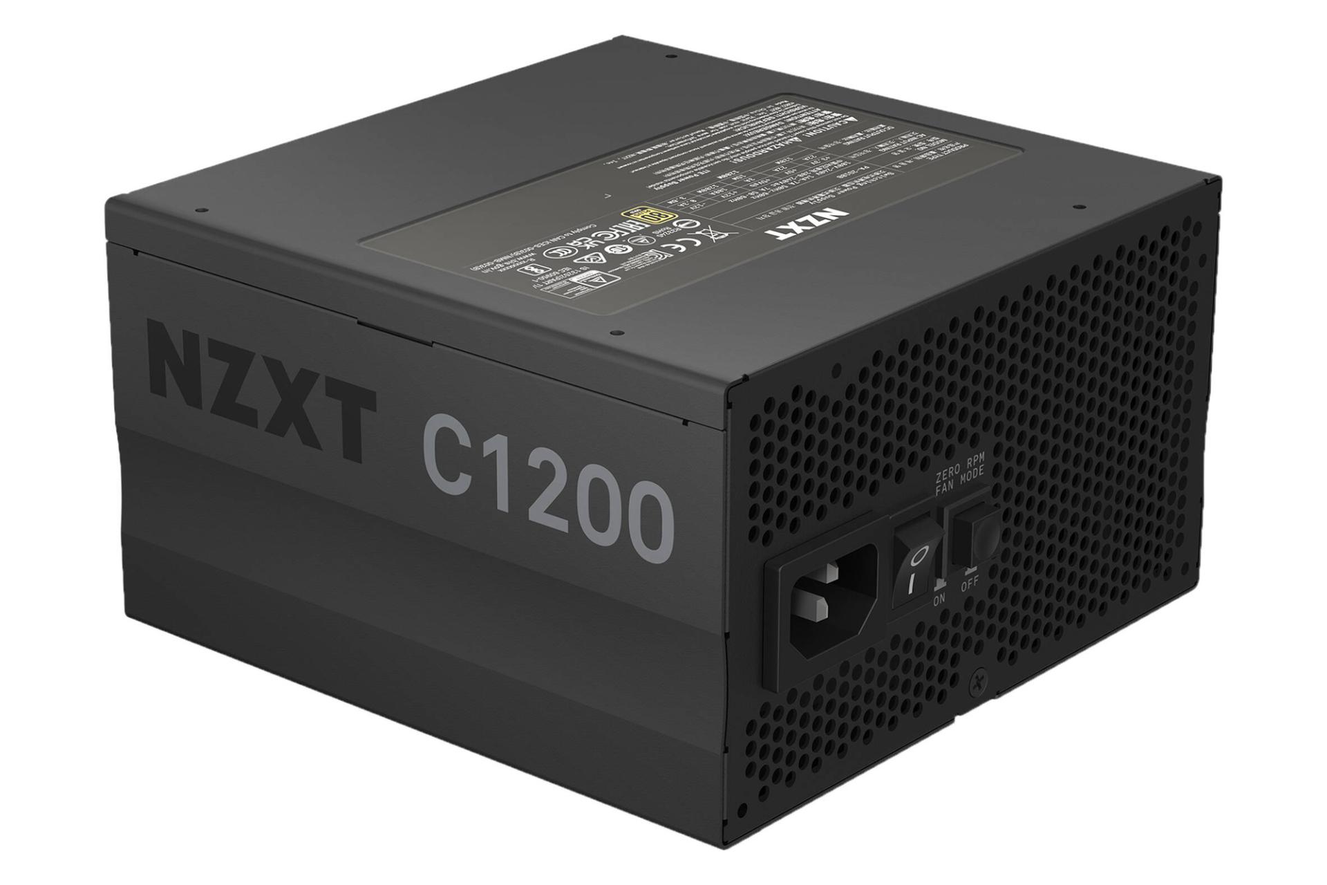 ابعاد و اندازه پاور کامپیوتر ان زی ایکس تی C1200 با توان 1200 وات