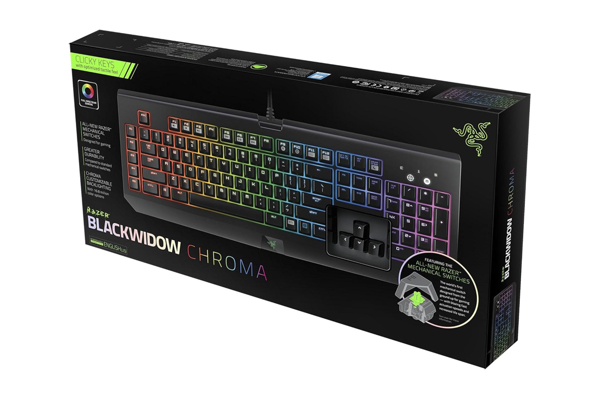 جعبه کیبورد ریزر BlackWidow Chroma