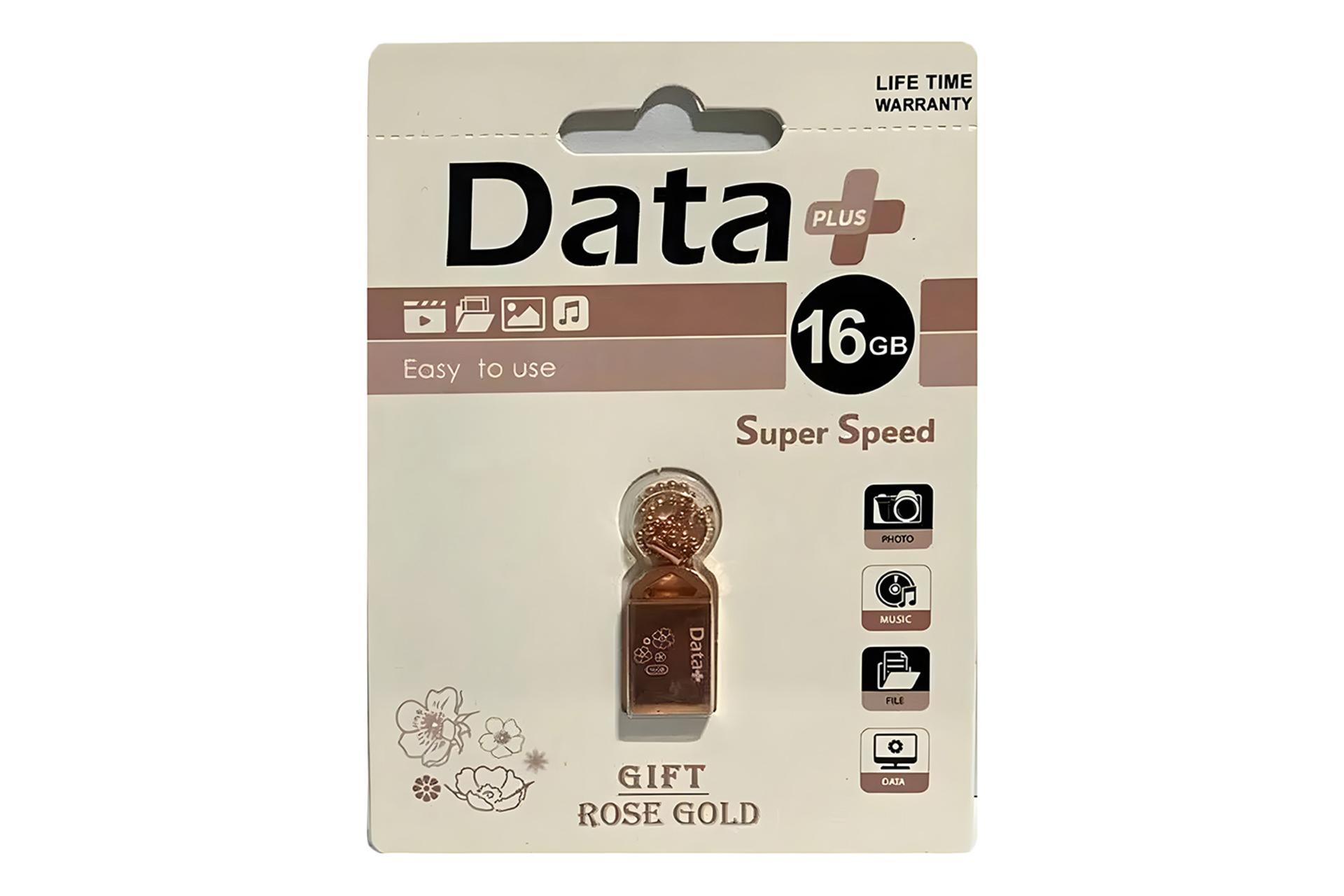 جعبه فلش مموری دیتاپلاس Data+ Rose Gold 16GB USB 3.0