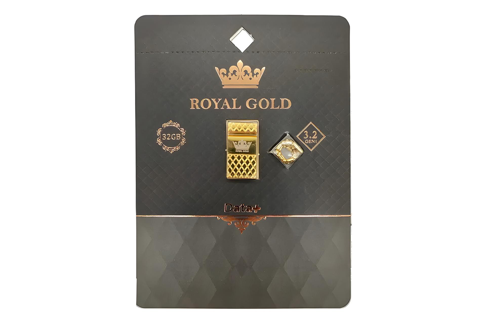 جعبه فلش مموری دیتاپلاس Data+ Royal Gold 32GB USB 3.2