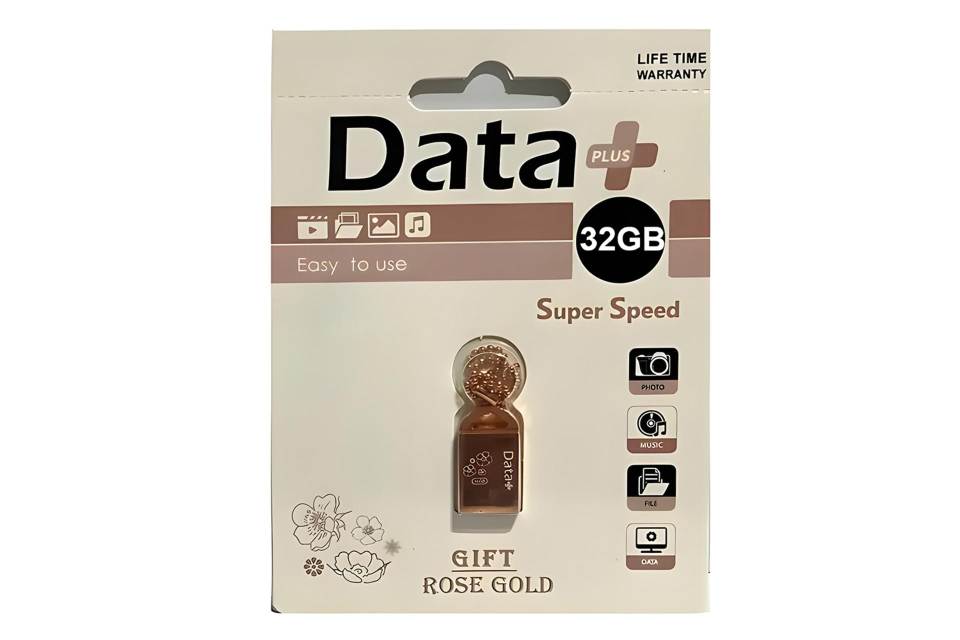 جعبه فلش مموری دیتاپلاس Data+ Rose Gold 32GB USB 2.0