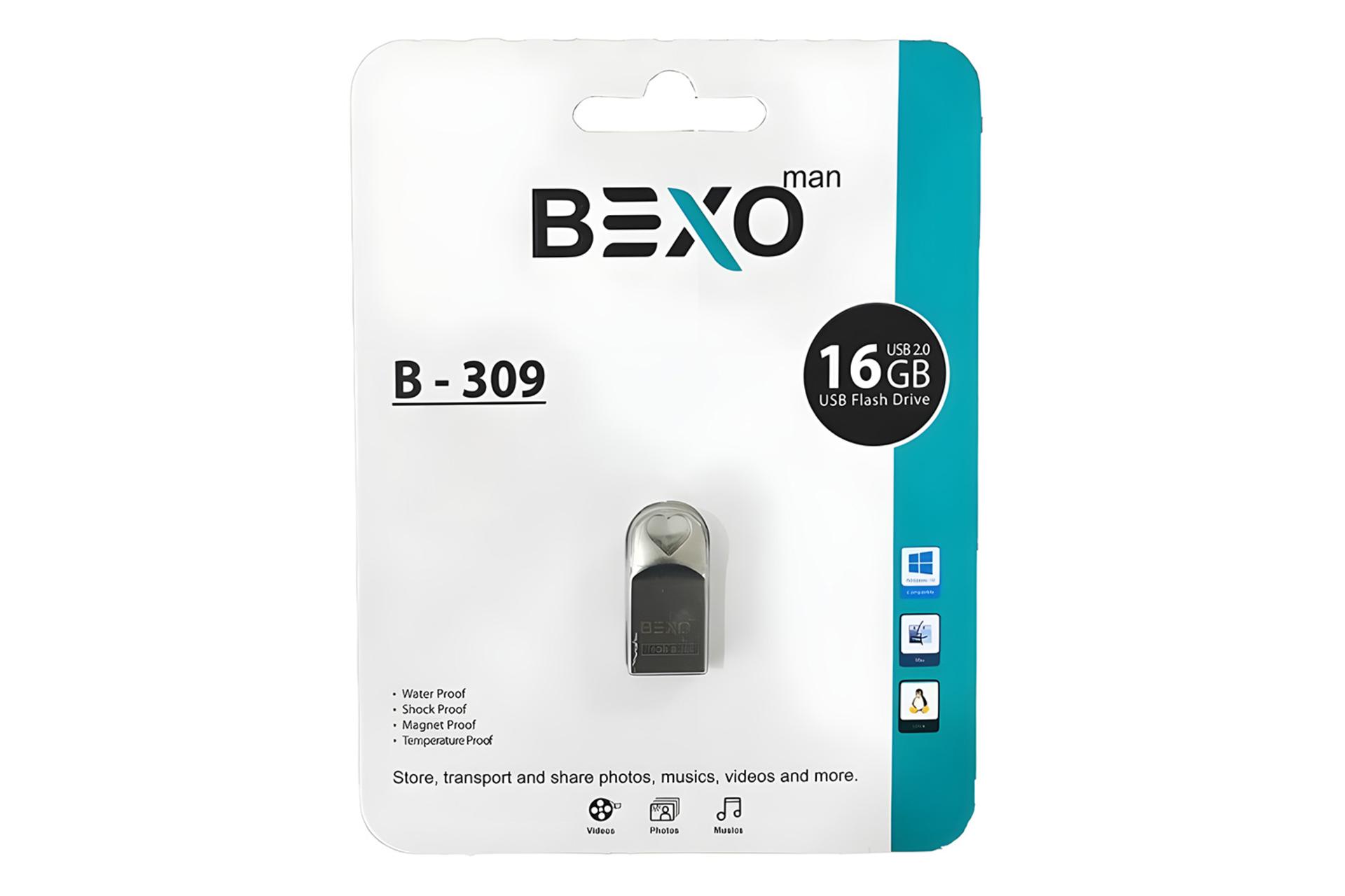 جعبه فلش مموری بکسومن BEXOman B-309 16GB USB 2.0