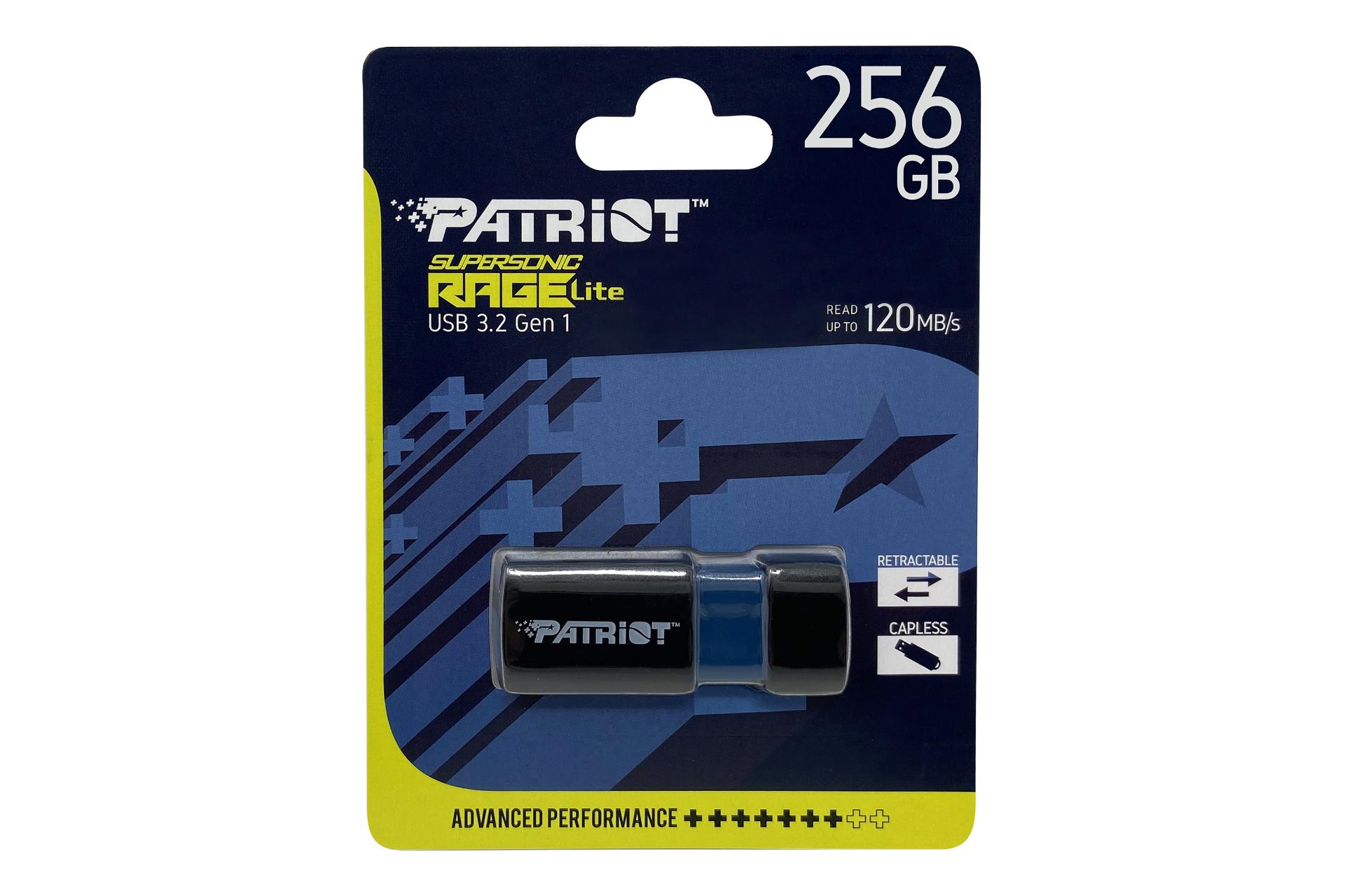 جعبه فلش مموری پاتریوت Patriot Supersonic Rage Lite 256GB USB 3.2