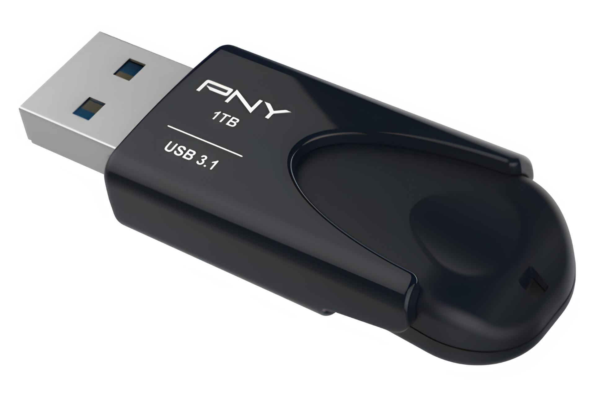 نمای کناری فلش مموری پی ان وای PNY Attache 4 1TB USB 3.1