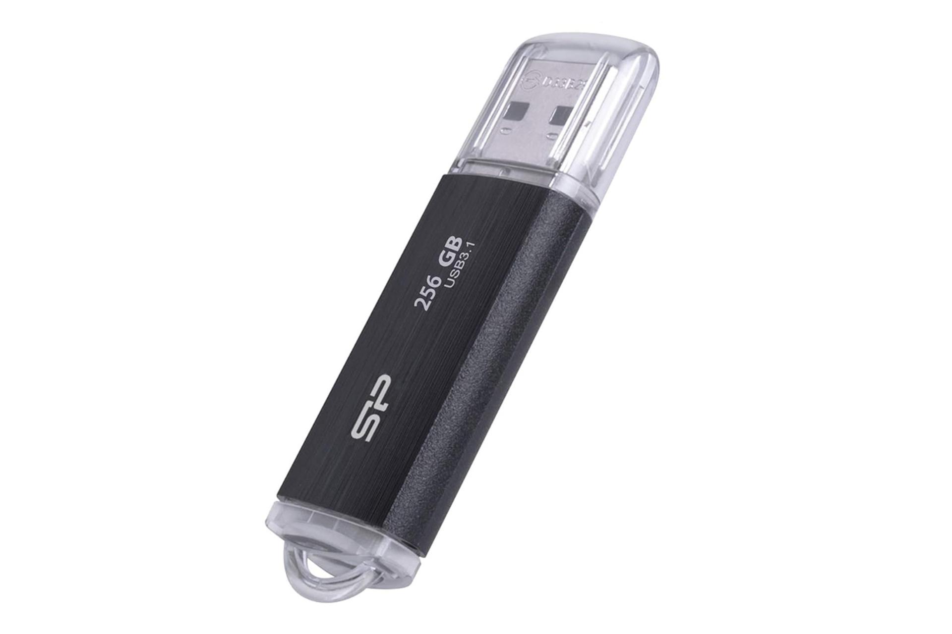 نمای کناری فلش مموری سیلیکون پاور Silicon Power Bolt B02 256GB USB 3.1
