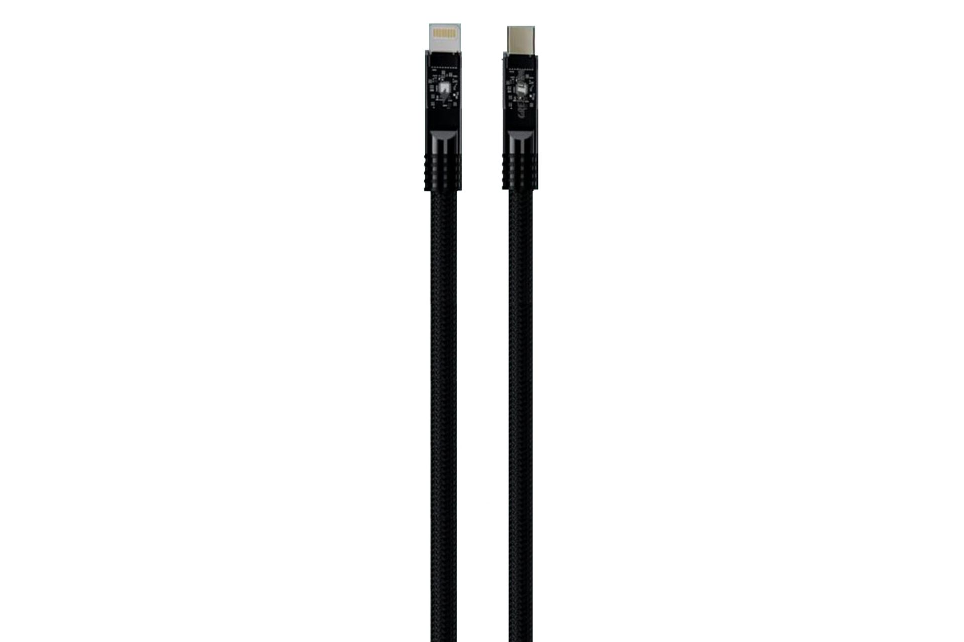 کابل شارژ USB گرین لیون Type-C به Lightning مدل PD27 Led Braided Cable با طول 1 متر
