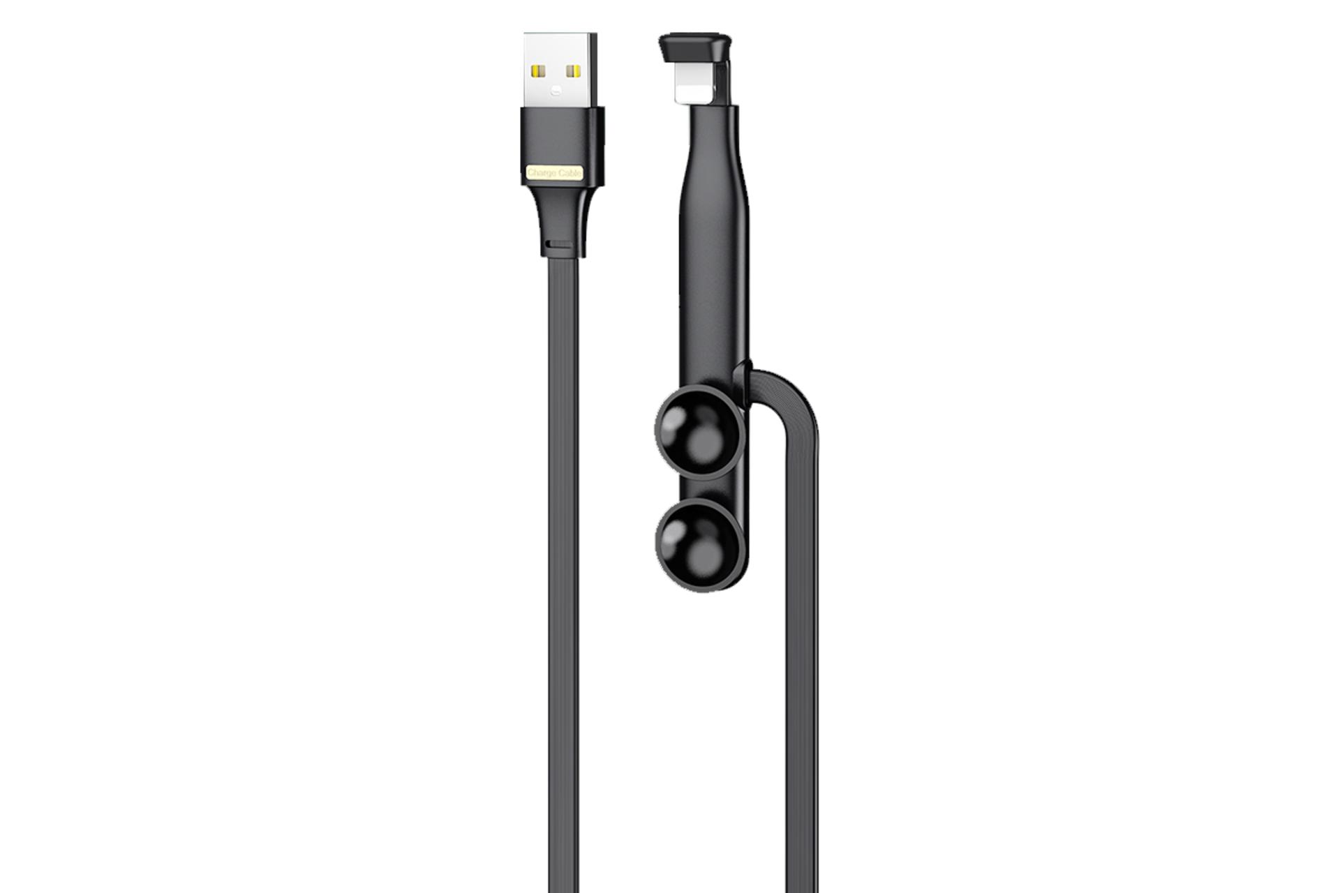 کانکتور و اتصال کابل شارژ USB ریمکس Type-A به Lightning مدل RC-013i با طول 1.2 متر