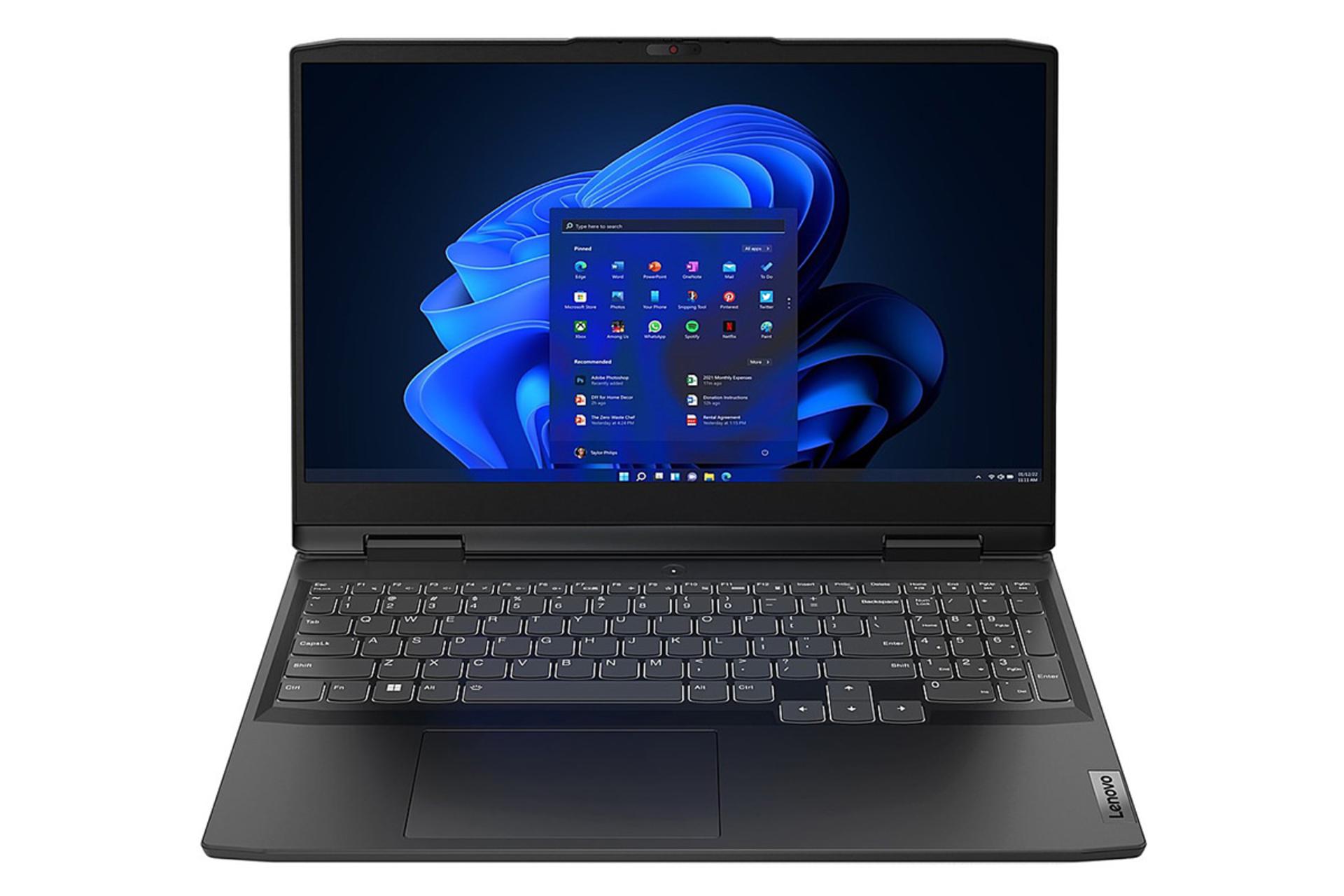 لپ تاپ لنوو Lenovo IdeaPad Gaming 3 15IAH7 نمای جلو