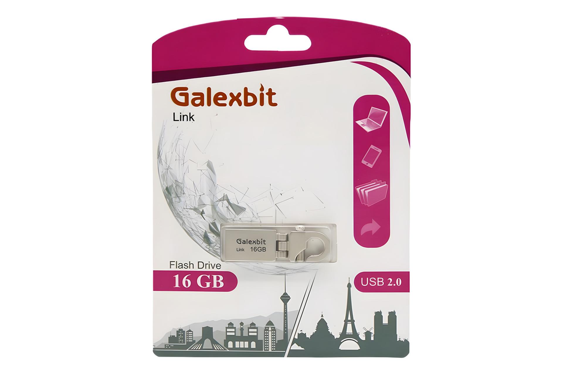 جعبه فلش مموری گلکسبیت Galexbit Link 16GB USB 2.0