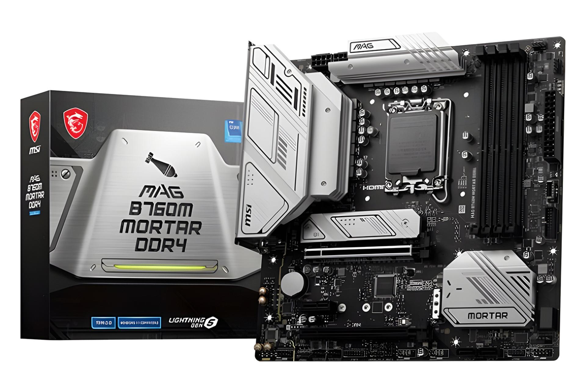 مادربرد ام اس آی MSI MAG B760M MORTAR DDR4 به همراه جعبه