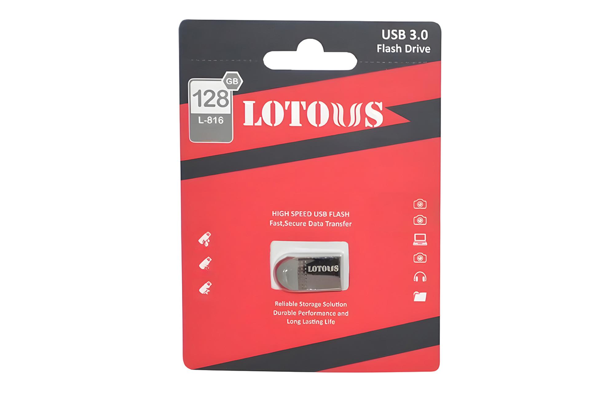 جعبه فلش مموری لوتوس Lotous L-816 128GB USB 3.0