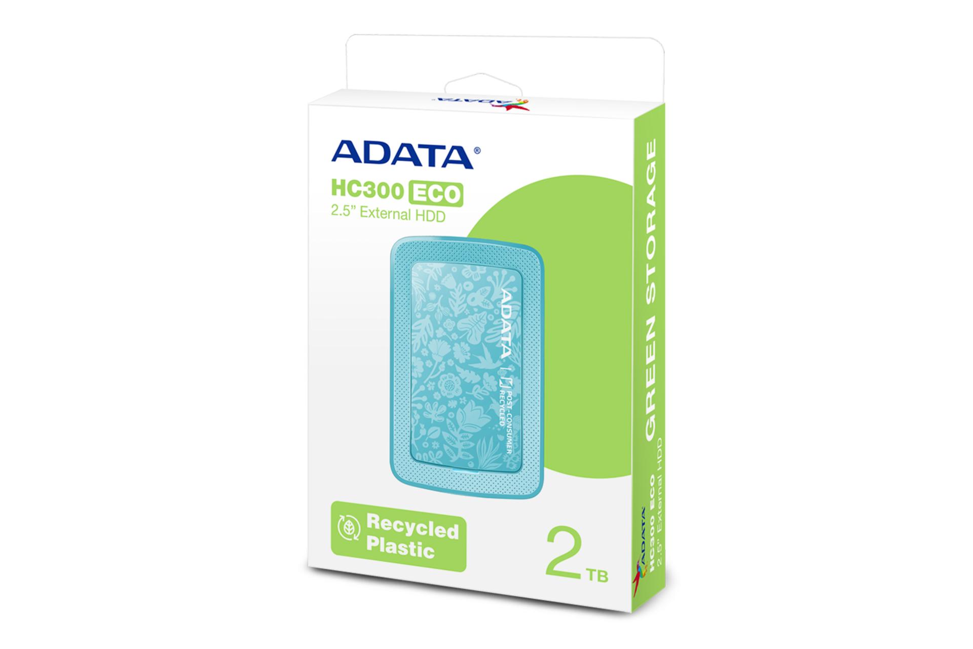 جعبه هارد دیسک ای دیتا ADATA HC300 ECO 2.5 Inch 2TB