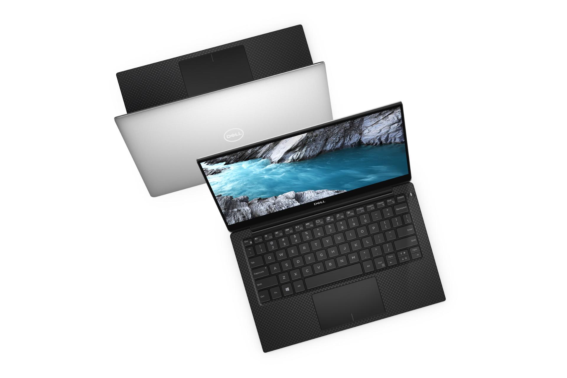 نمای روبه بالای لپ تاپ دل مدل-XPS 7390