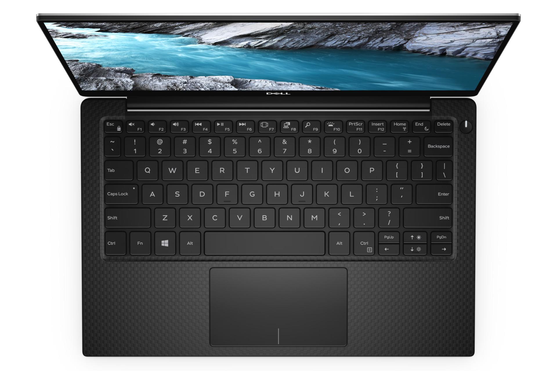 نمای از سمت کیبورد لپ تاپ دل مدل-XPS 7390