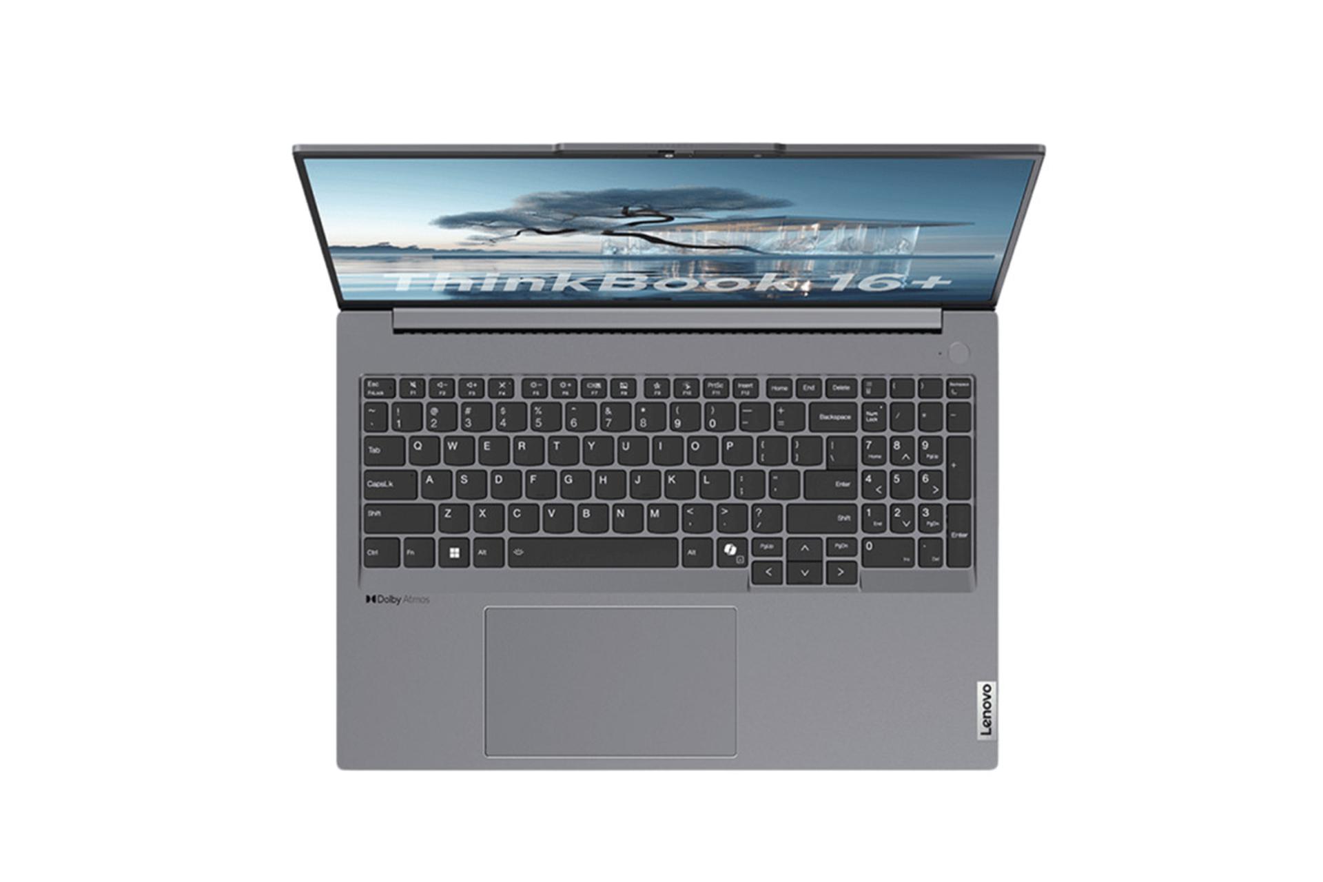 لپ تاپ لنوو Lenovo ThinkBook 16+ نمای بالا و کیبورد
