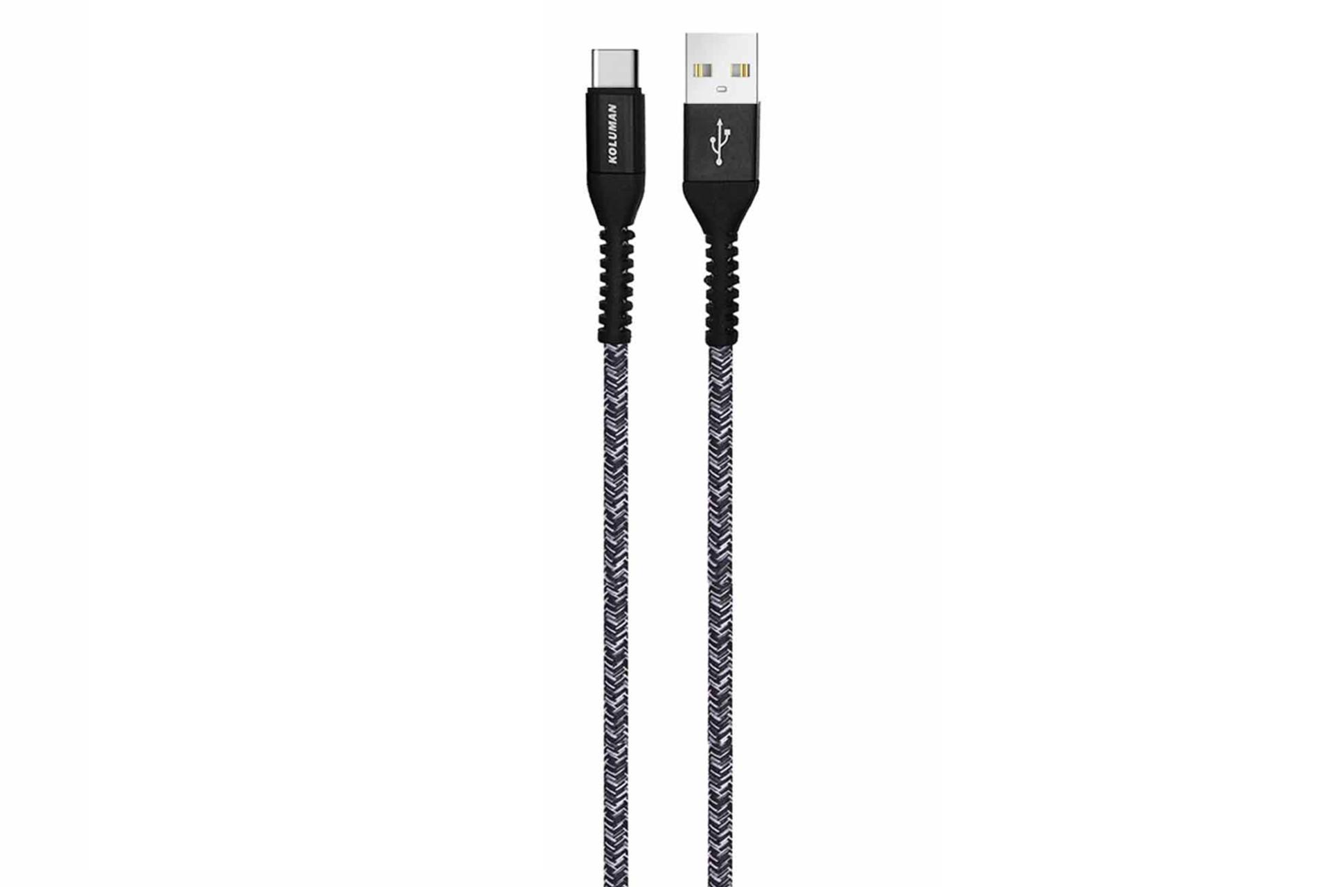 کابل شارژ USB کلومن Type-A به Type-C مدل KD-42 با طول 1.2 متر