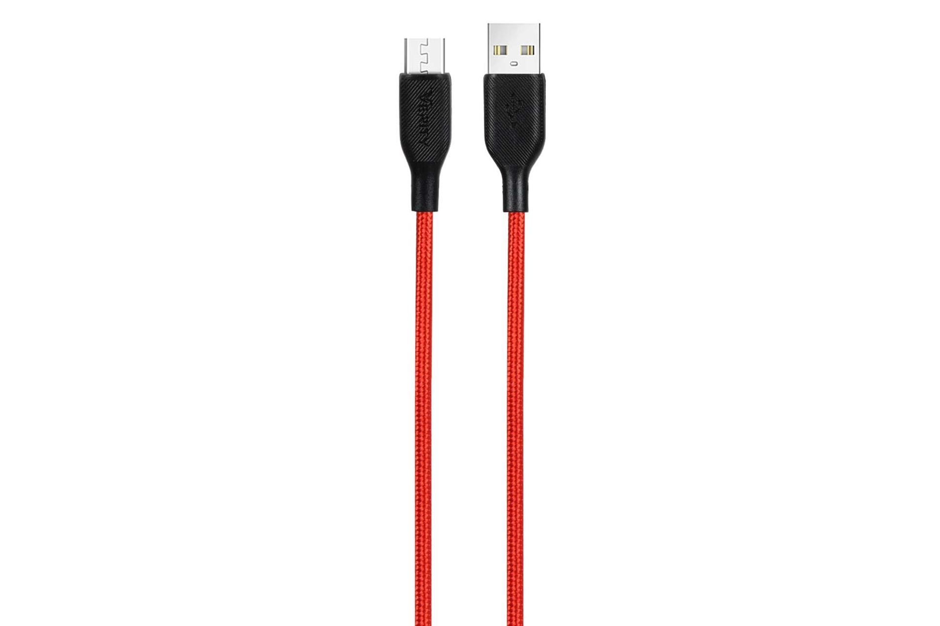 کابل شارژ USB وریتی Type-A به Micro-USB مدل CB 3148 A-R با طول 1 متر