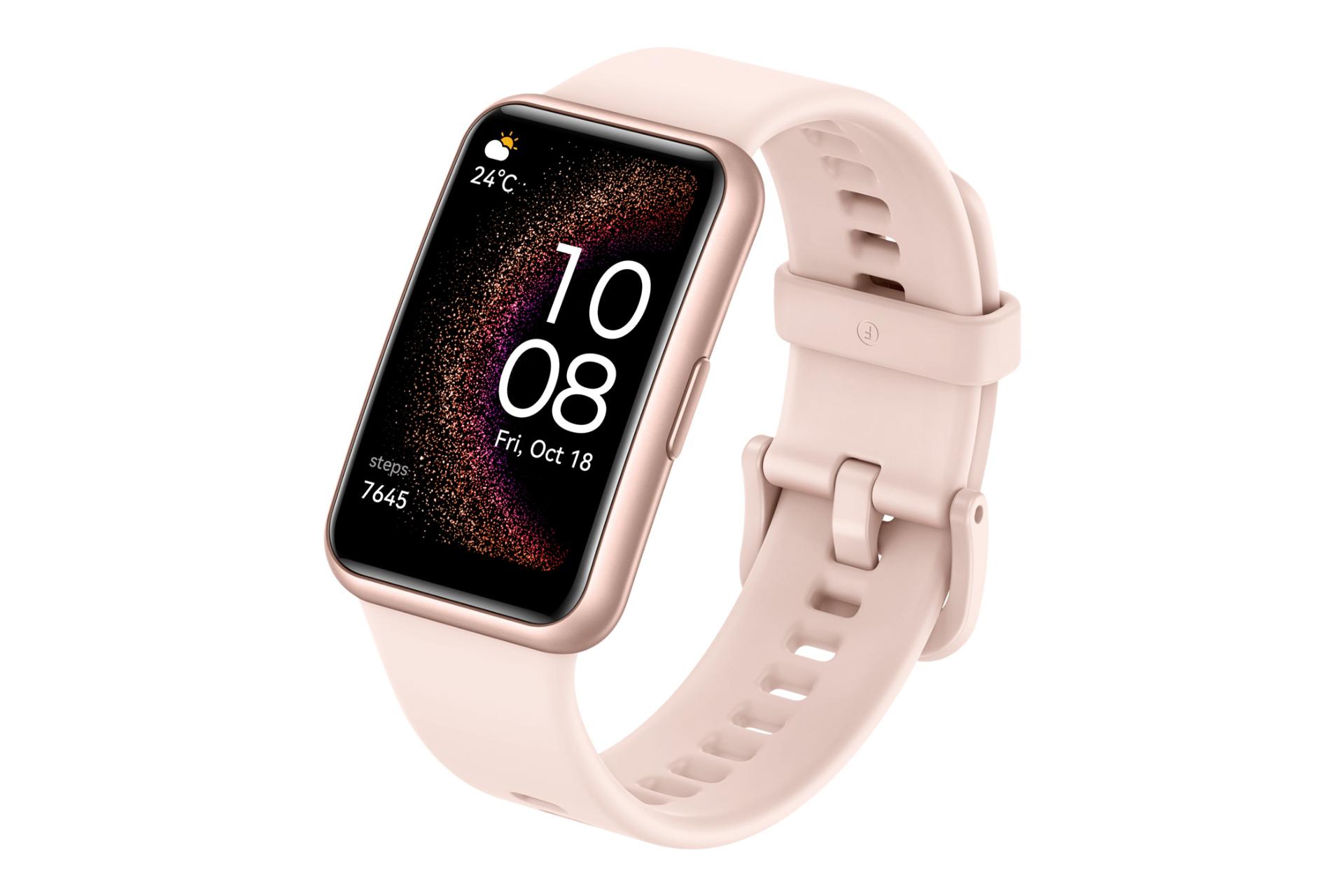 رنگ صورتی ساعت هوشمند هواوی Huawei Watch Fit Special Edition