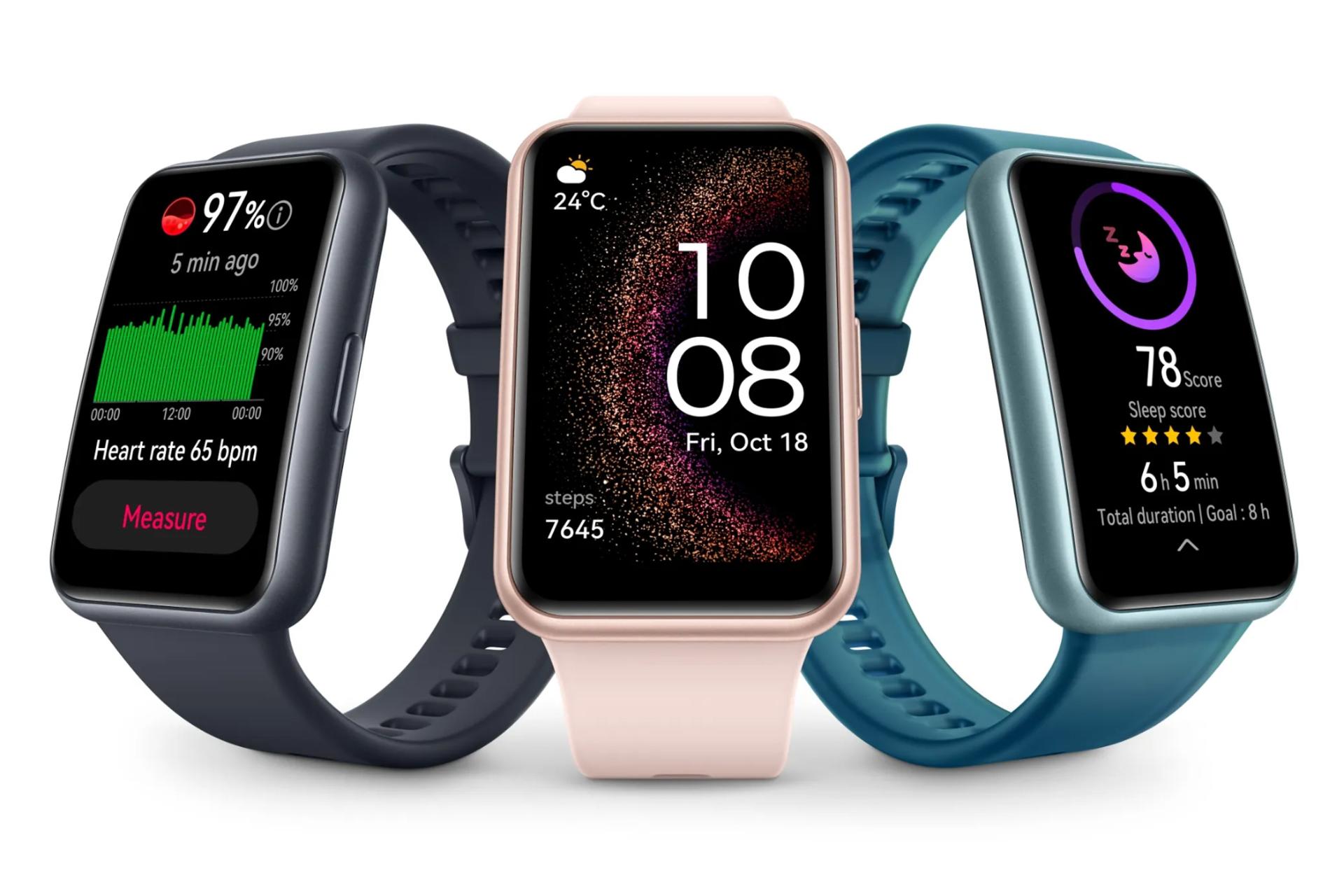 نماهای کناری ساعت هوشمند هواوی Huawei Watch Fit Special Edition