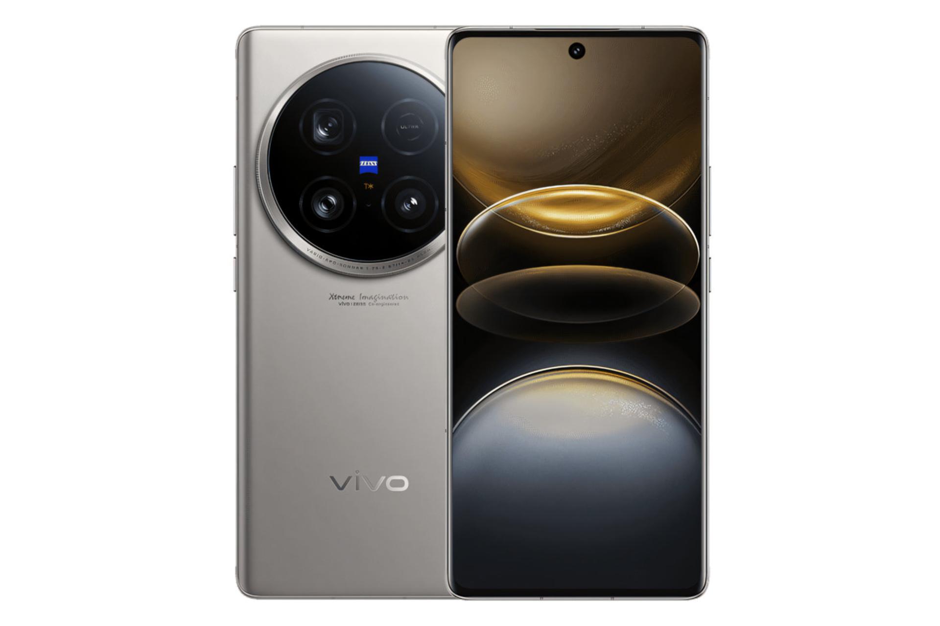 پنل جلو و پشت گوشی موبایل X100 اولترا ویوو تیتانیوم / vivo X100 Ultra